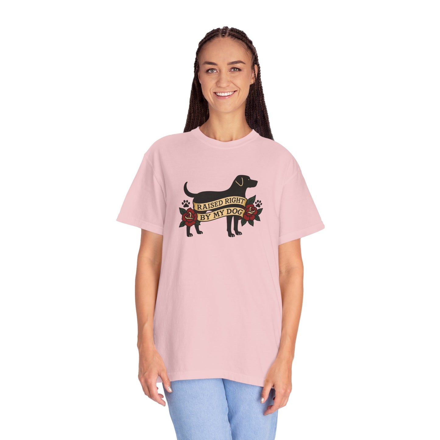 Raised Right by My Dog Tee