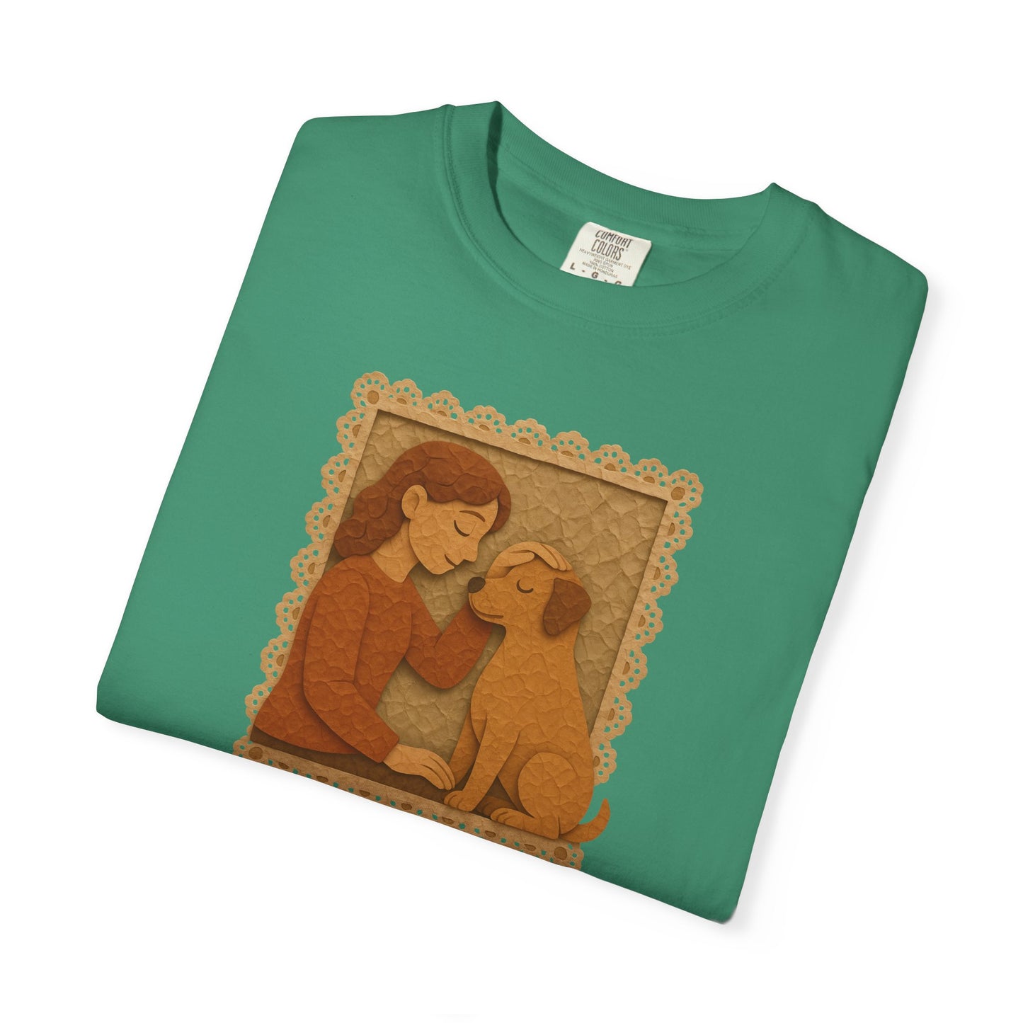 Dog Mom T-shirt - Unisex Garment-Dyed Tee for Dog Lovers