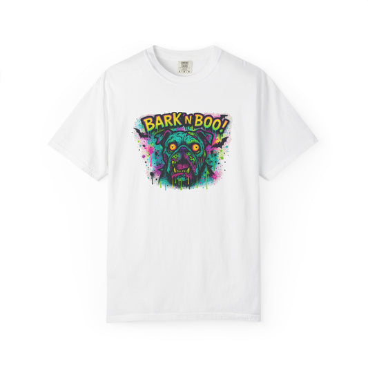 "BARK N BOO!" - Fun Halloween Tee, Comfy Casual Wear, Pet Lover Gift, Spooky Season Apparel