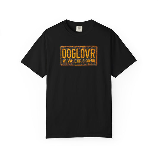 Vintage West Virginia  DC DOGLOVR State License Plate T-Shirt