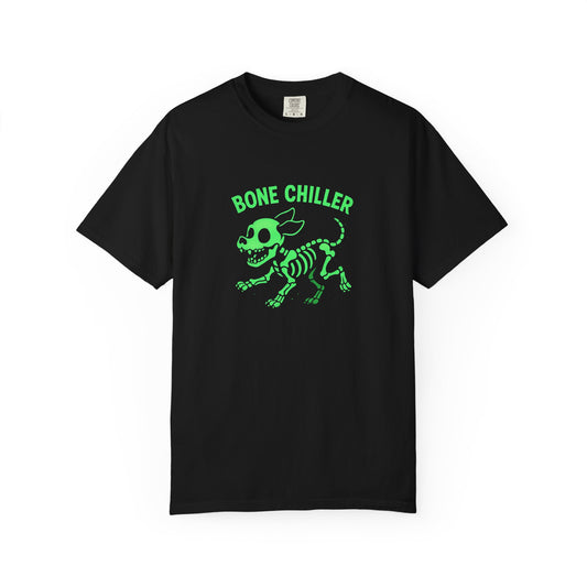 Bone Chiller Graphic Tee, Unisex T-Shirt, Halloween Shirt, Dog Lover Gift, Spooky Season Apparel