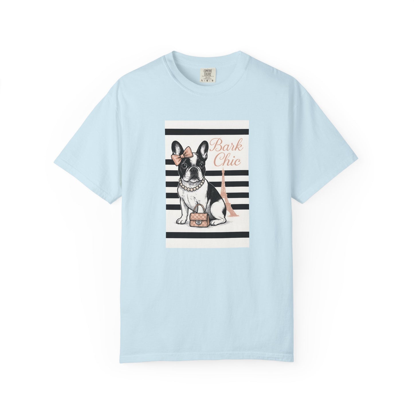 Chic Dog Lover T-shirt, Bark Chic Tee, Unisex Graphic Shirt, Pet Lover Gift, Comfortable Everyday Wear, Cute Animal Apparel