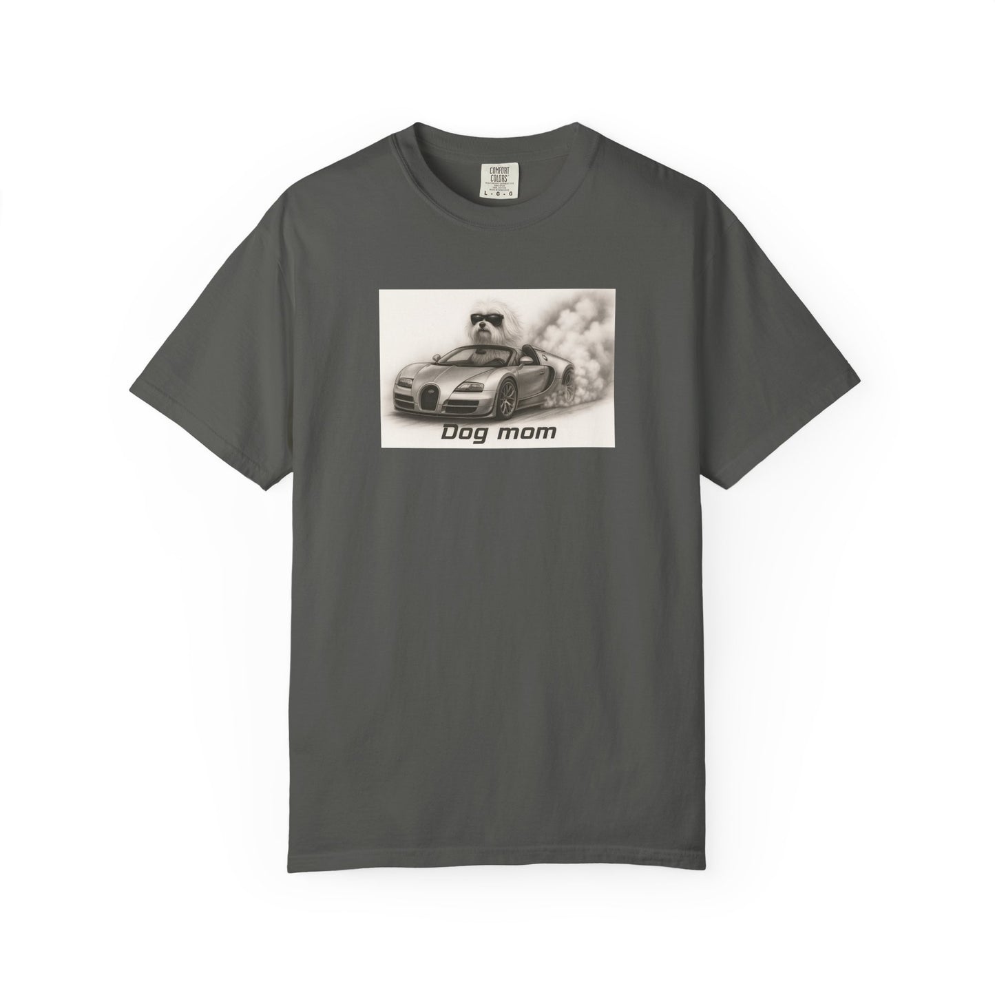 Dog Mom - Maltese Terrier - “Cool Dogs in Cool Cars” T-Shirt Collection