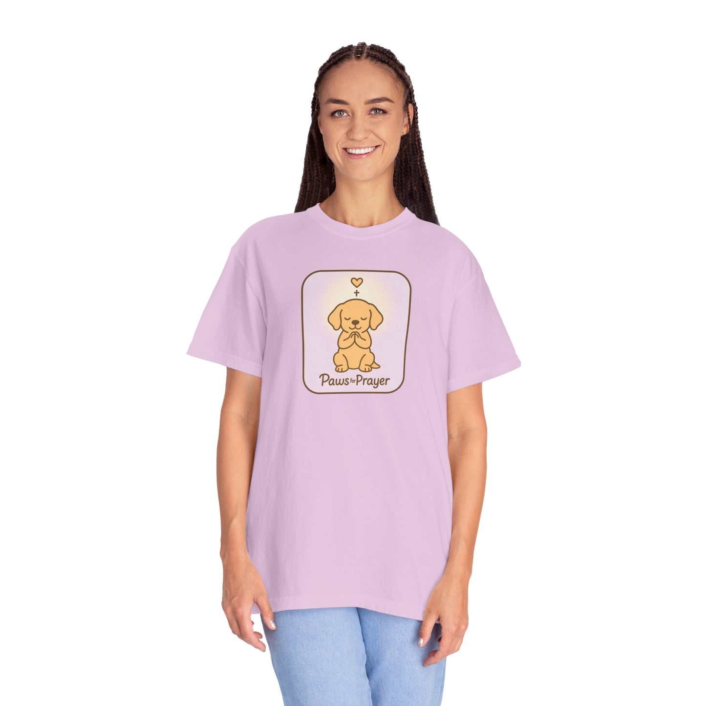 Prayerful Paws T-Shirt, Dog Lover Gift