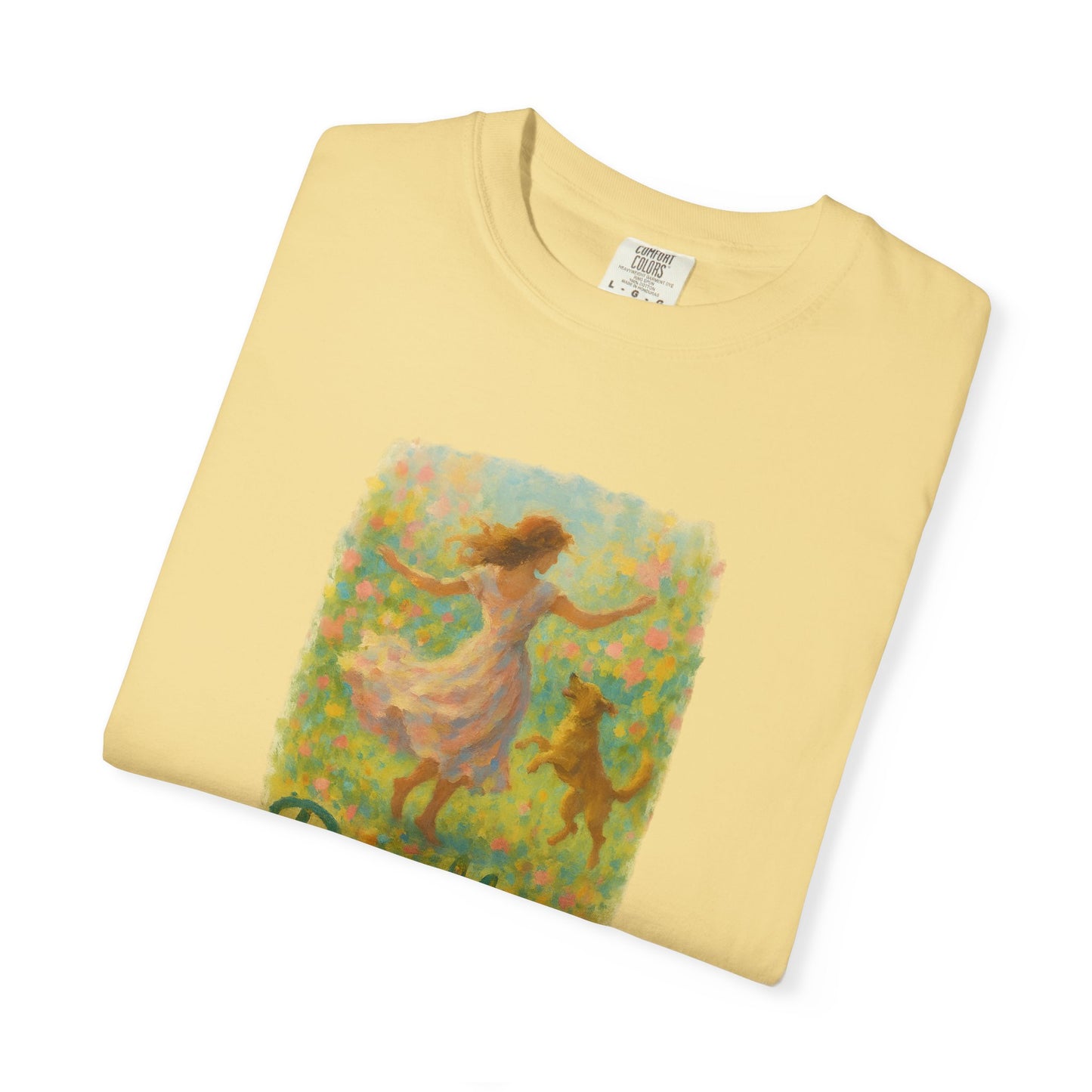 Dog Mom T-Shirt, Cute Animal Lover Tee, Gift for Pet Moms, Garment-Dyed T-Shirt, Casual Summer Shirt, Birthday Gift, Dog Lover Merchandise