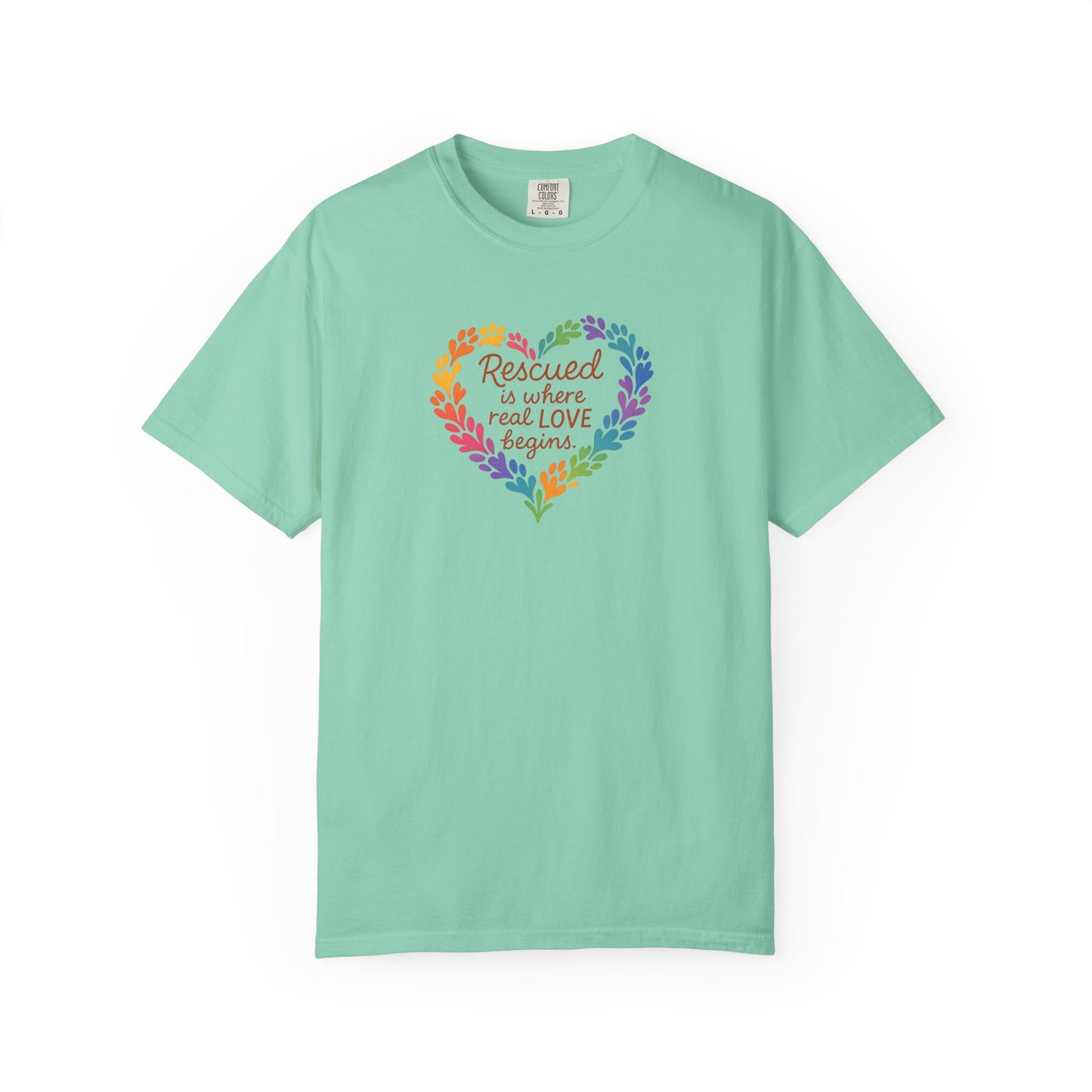 Heartwarming Rescue T-Shirt for Animal Lovers, Gift for Pet Owners, Adoption Day, Love Your Pet, Eco-Friendly Apparel