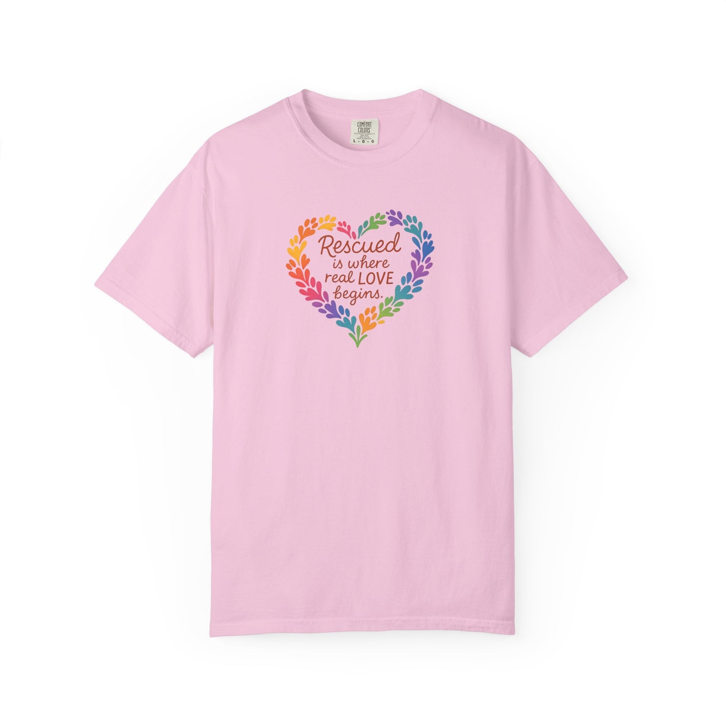 Heartwarming Rescue T-Shirt for Animal Lovers, Gift for Pet Owners, Adoption Day, Love Your Pet, Eco-Friendly Apparel