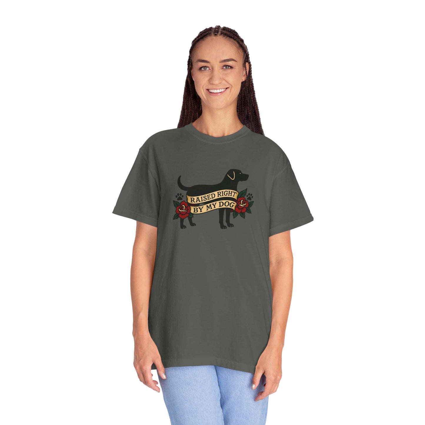 Raised Right by My Dog Tee