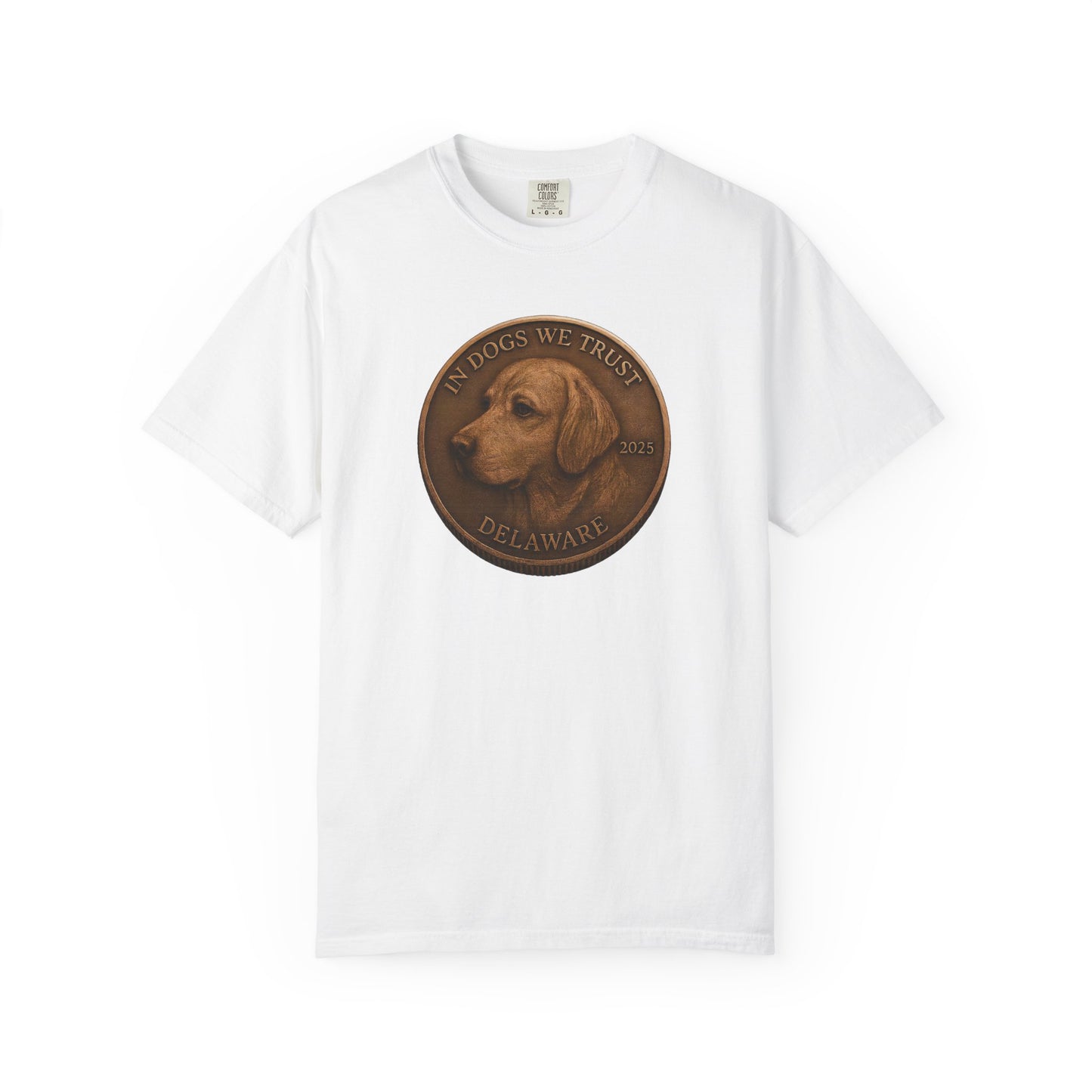 Delaware State Coin T-Shirt Collection - Proud Dog Breed Illustrations