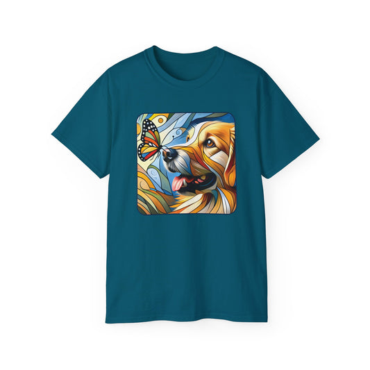 “You Give Me Butterflies – Petcasso Golden Retriever Tee” - Perfect for Pet Lovers