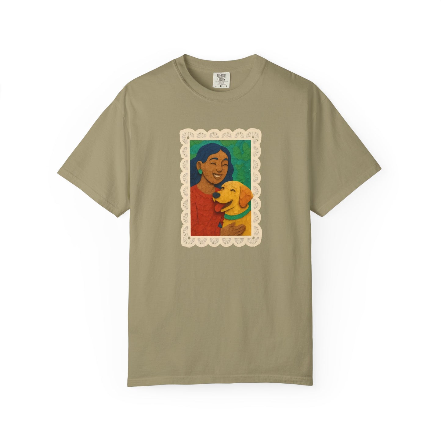 Dog Mom T-shirt - Unisex Garment-Dyed Tee for Dog Lovers