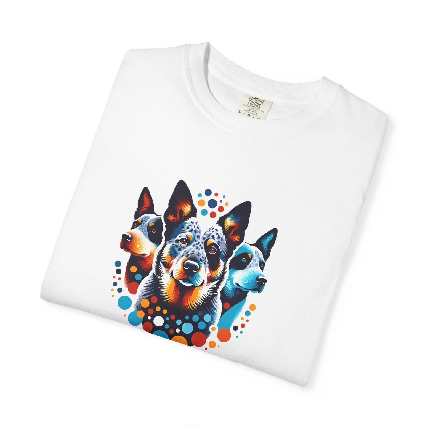 Colorful Blue Healer Tee Shirt
