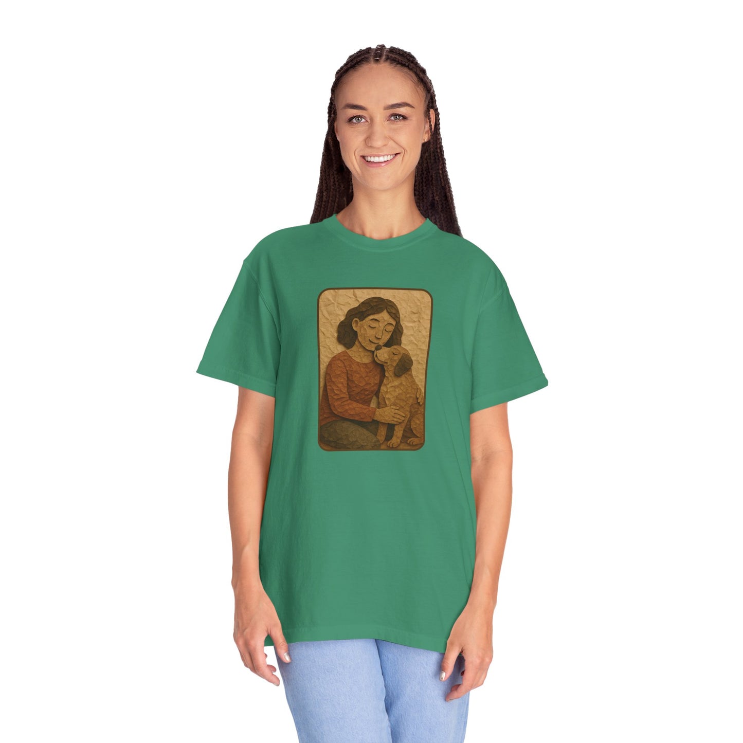 Dog Mom T-shirt - Unisex Garment-Dyed Tee for Pet Lovers