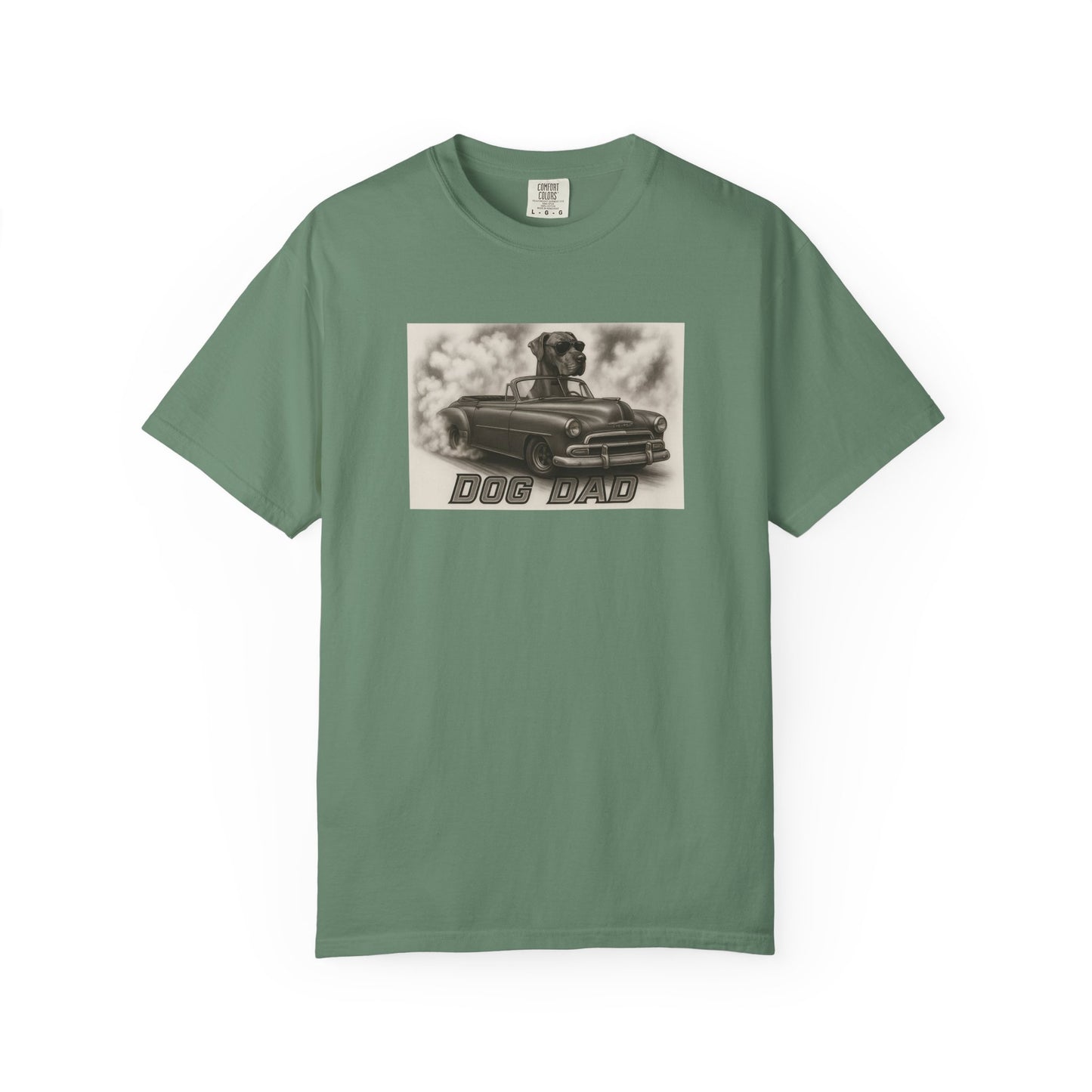 Dog Dad - Great Dane - Cool Dogs in Cool Cars T-Shirt Collection | Funny Dog Lover Apparel for Men