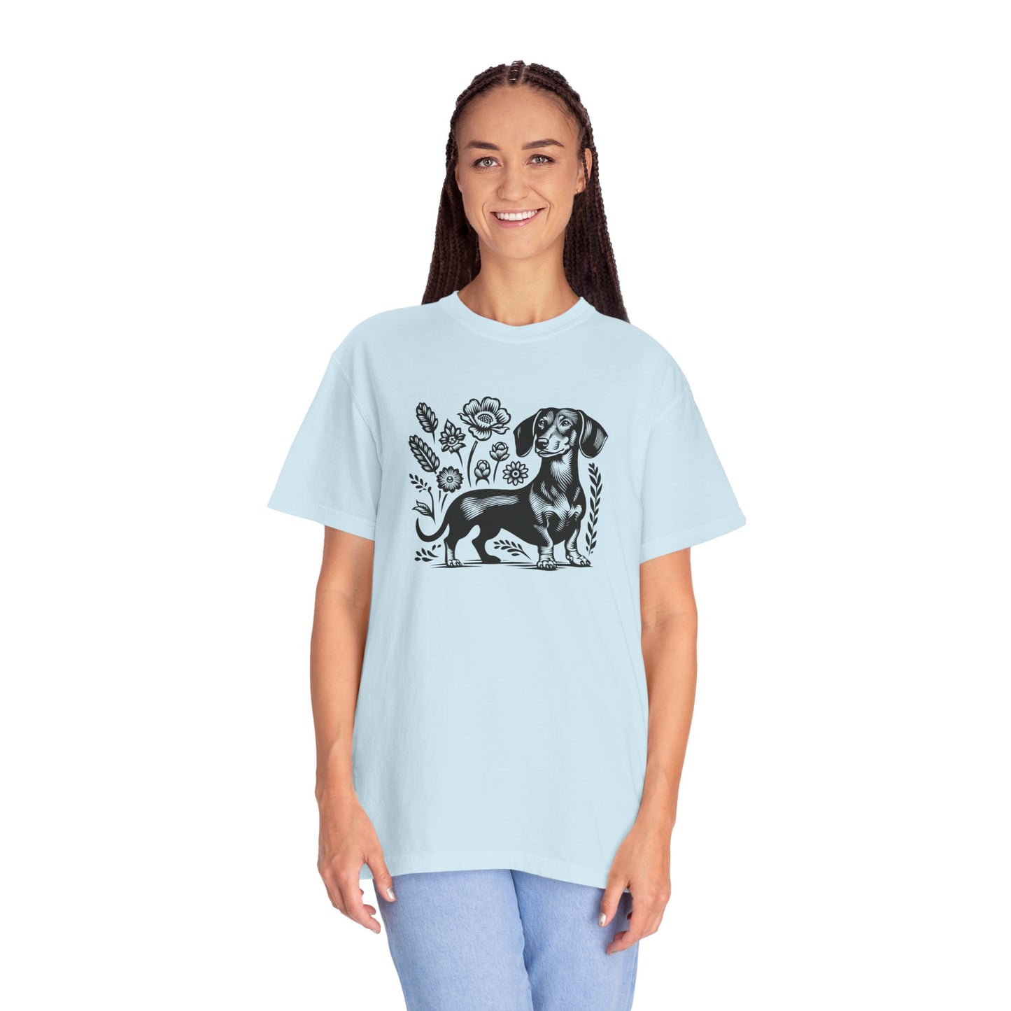 Floral Dachshund T-Shirt