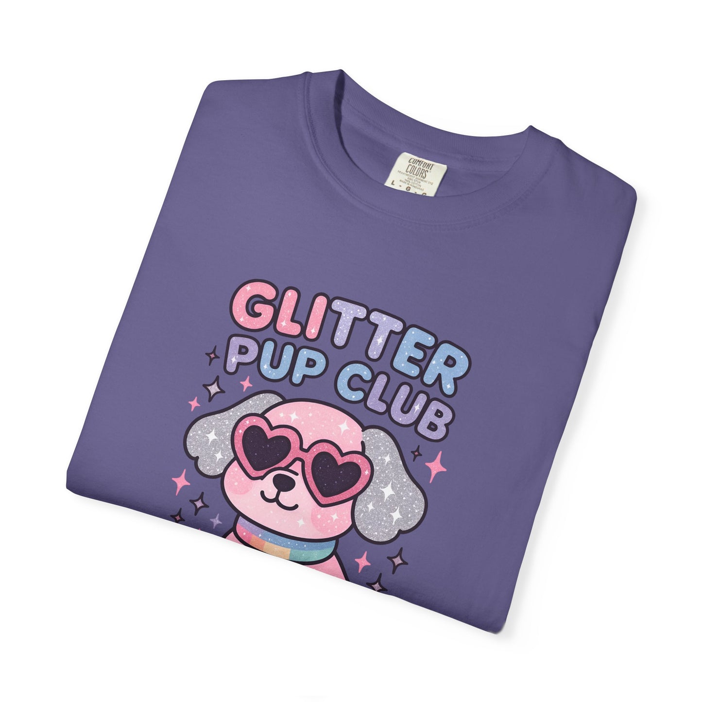 Glitter Pup Club Unisex T-Shirt, Cute Dog Tee, Pet Lovers Gift, Fun Casual Wear, Animal Lover Shirt, Summer Essentials