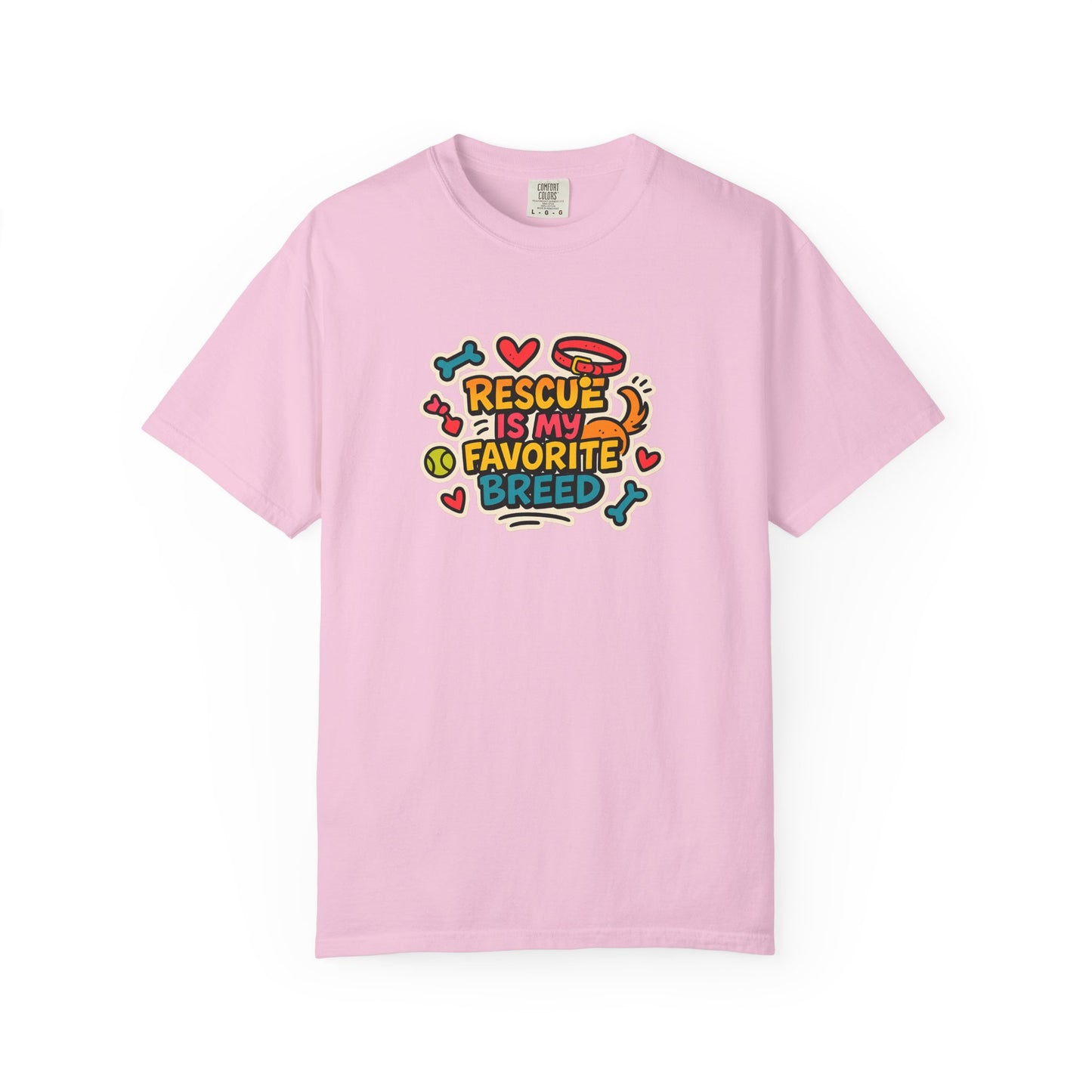 Rescue Is My Favorite Breed T-Shirt, Dog Lover Shirt, Pet Adoption Tee, Animal Rescue Apparel, Gift for Dog Owners