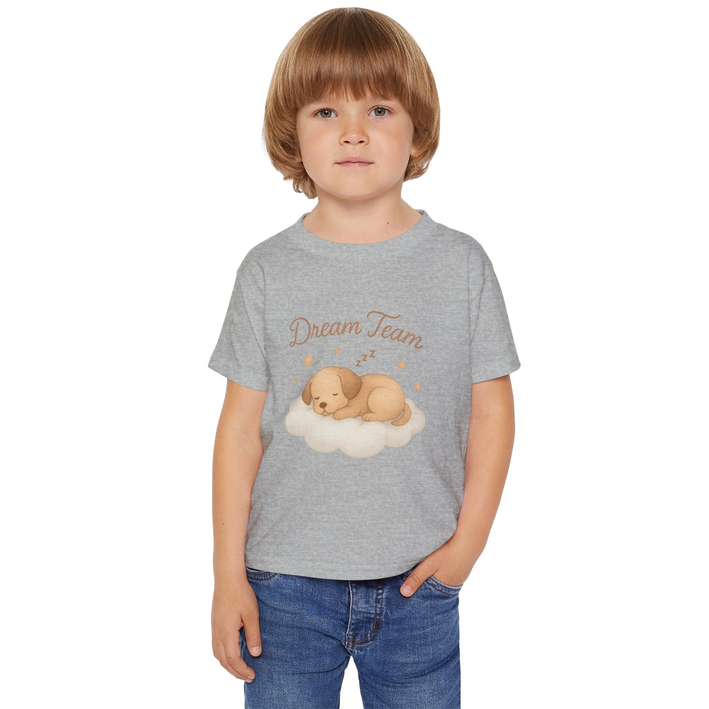 Dream Team Toddler T-Shirt, Cute Kids Tee, Baby Gift, Playtime Outfit, Dog Lovers Shirt, Nursery Decor