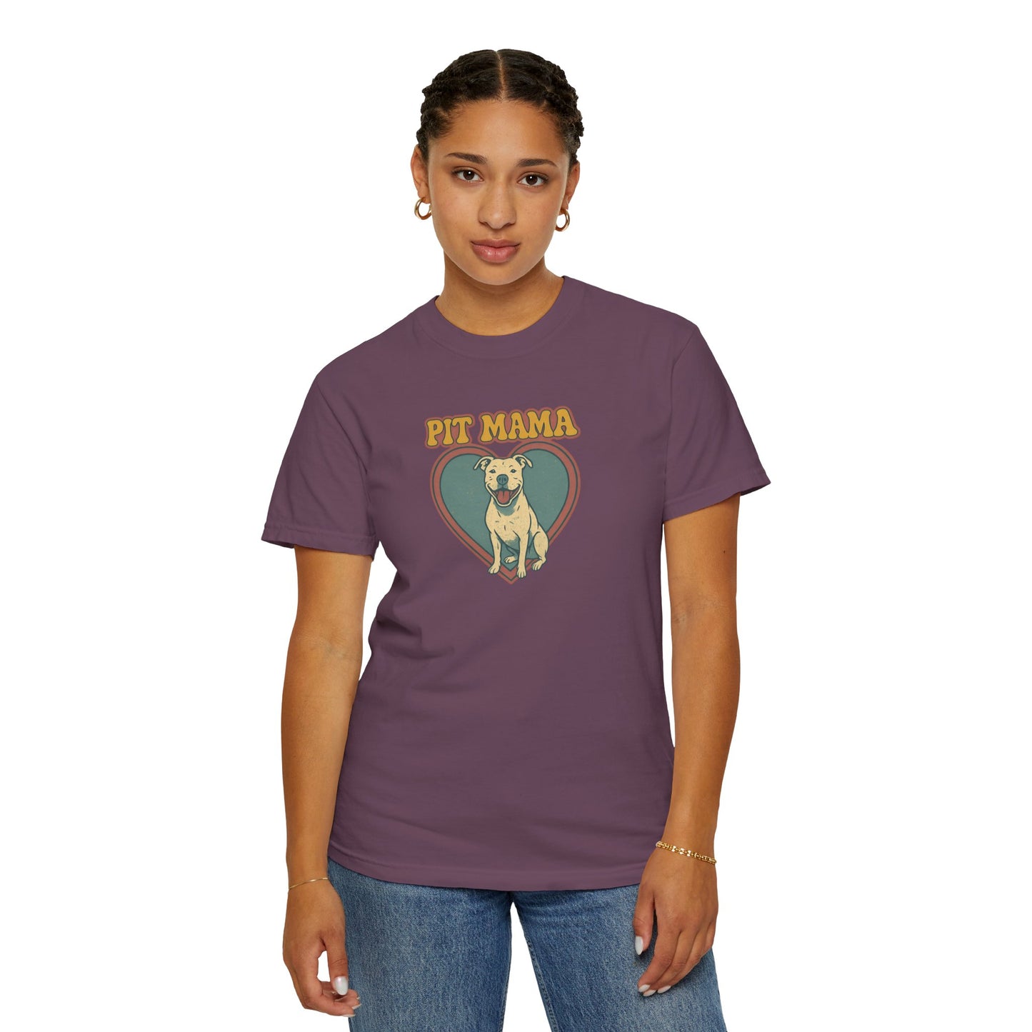 Pit Mama Unisex T-Shirt - Perfect Gift for Dog Lovers, Pet Owners, Animal Rescue Advocates, Dog Mom Apparel