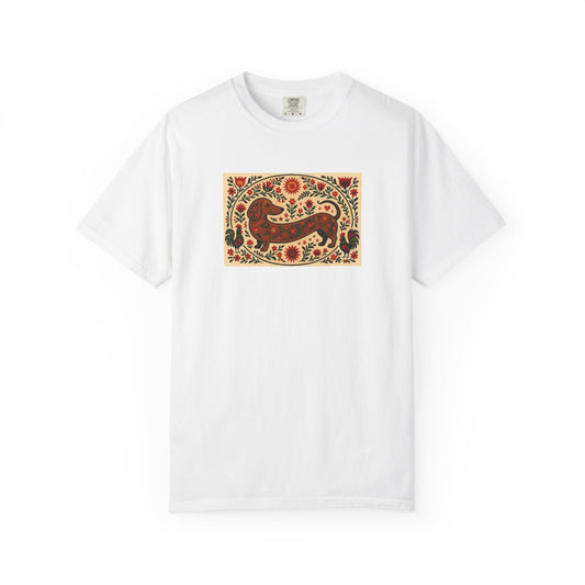 Dachshund Folk Art T-Shirt