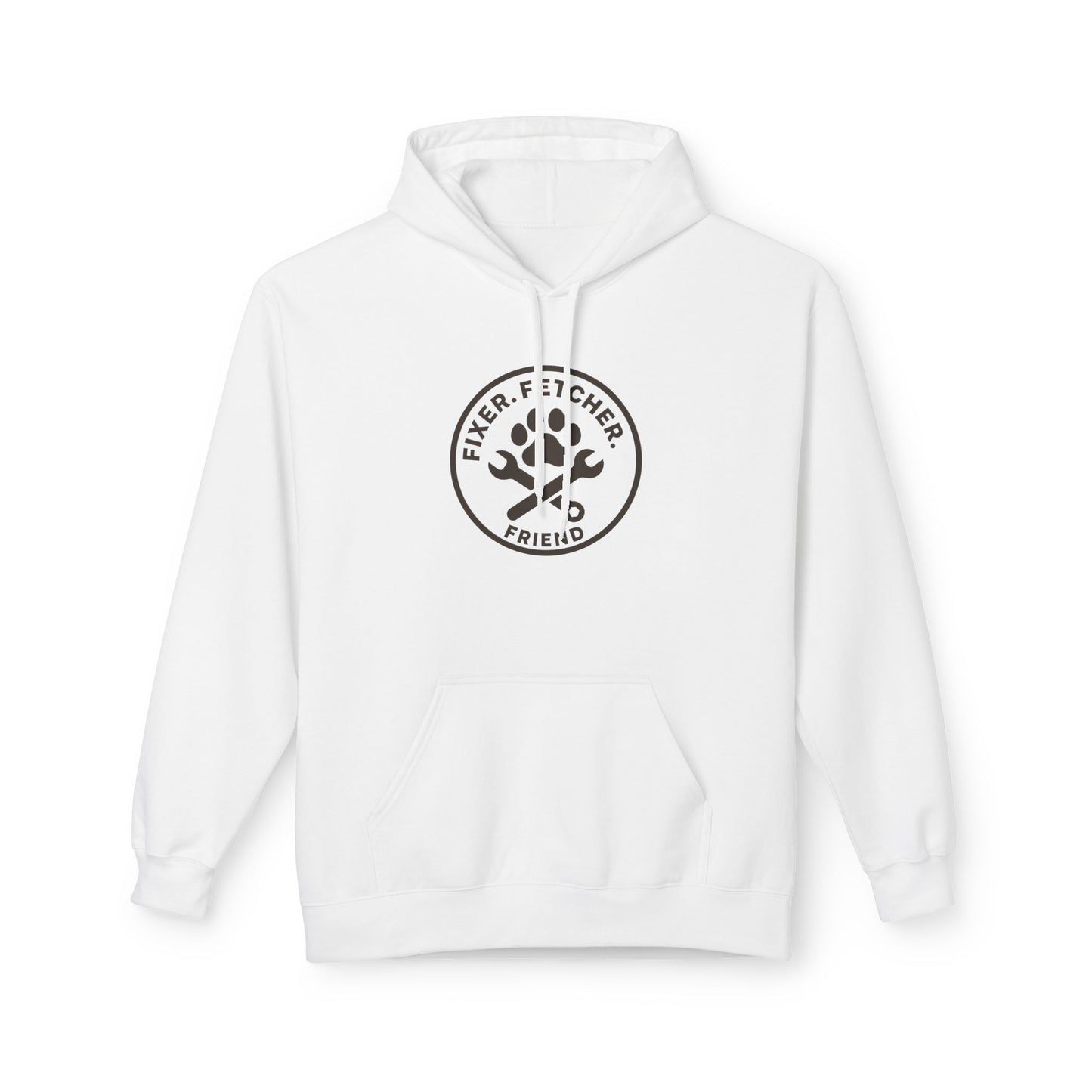 Dog Dad Fleece Hoodie, Unisex Softstyle Hooded Sweatshirt, Perfect Gift for Dog Lovers, Comfortable and Stylish