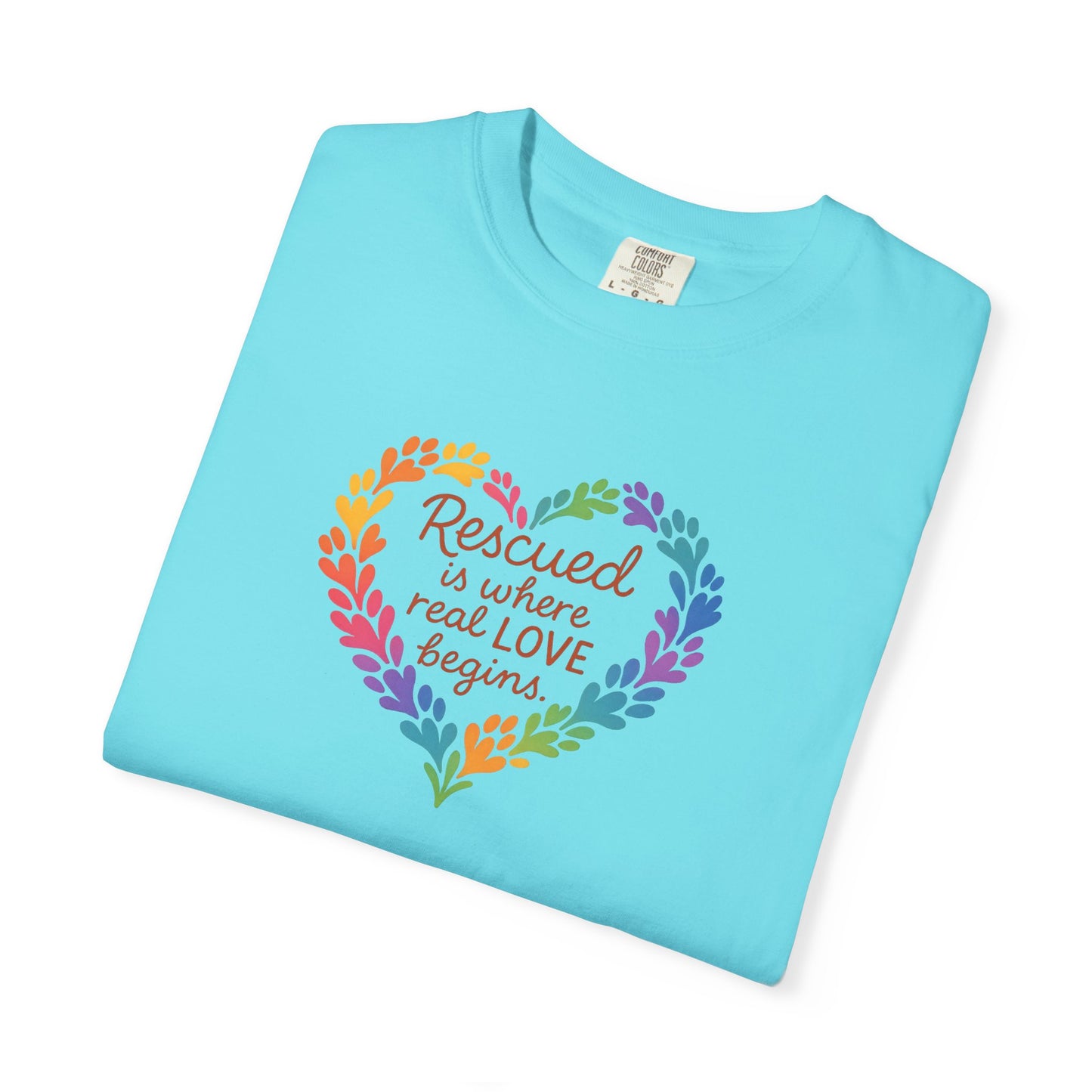 Heartwarming Rescue T-Shirt for Animal Lovers, Gift for Pet Owners, Adoption Day, Love Your Pet, Eco-Friendly Apparel