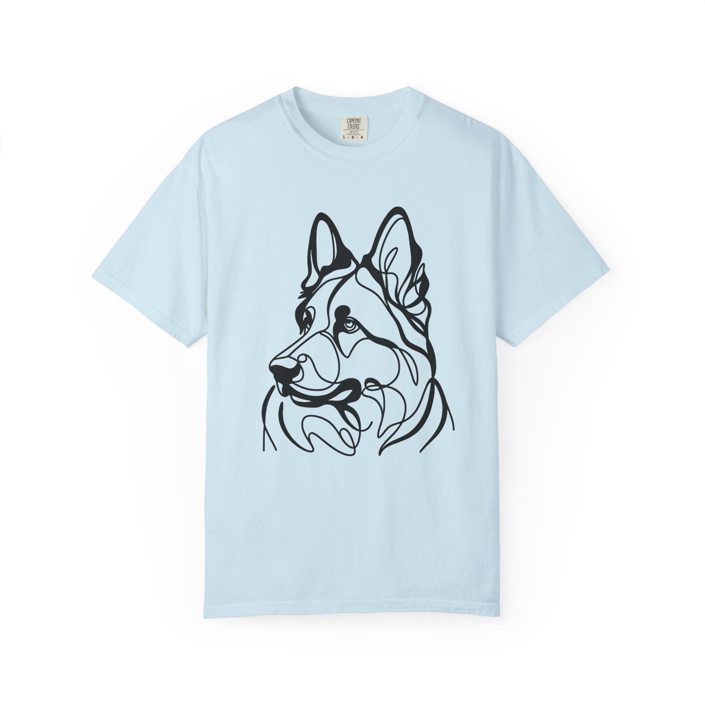 Unisex T-shirt German Shepard Line Art