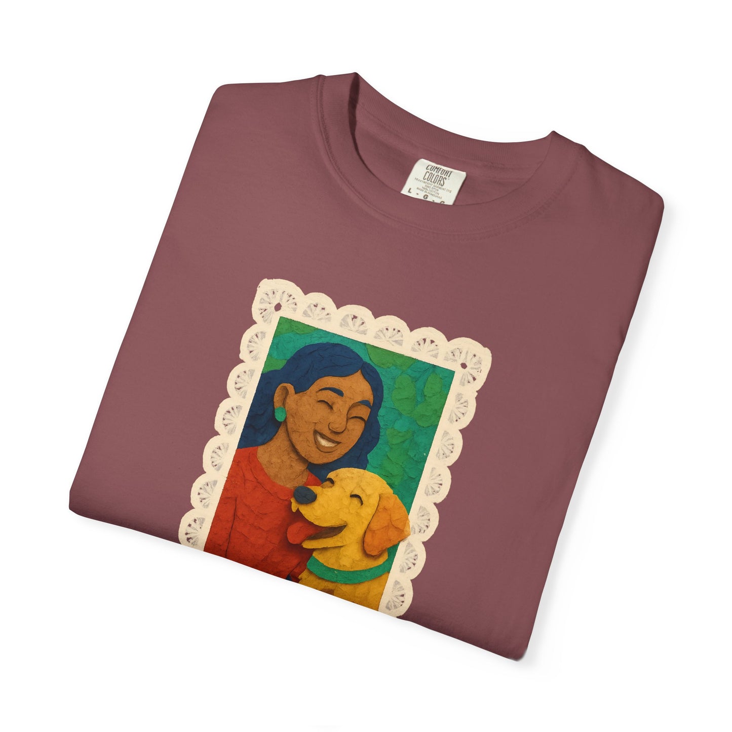 Dog Mom T-shirt - Unisex Garment-Dyed Tee for Dog Lovers