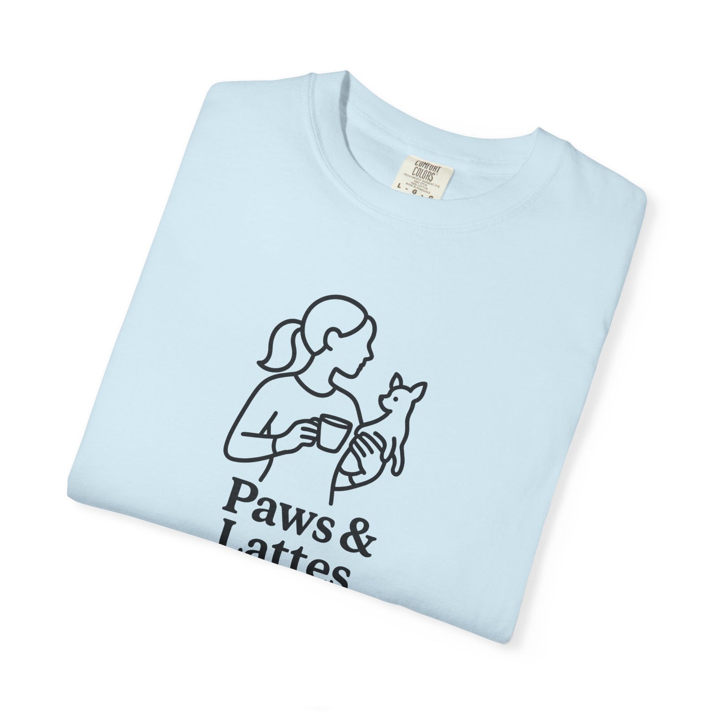 Paws & Lattes Unisex Garment-Dyed T-Shirt, Cute Pet Lover Tee, Coffee Lover Shirt, Animal Adoption Gift, Birthday Gift for Dog Lovers, [...]