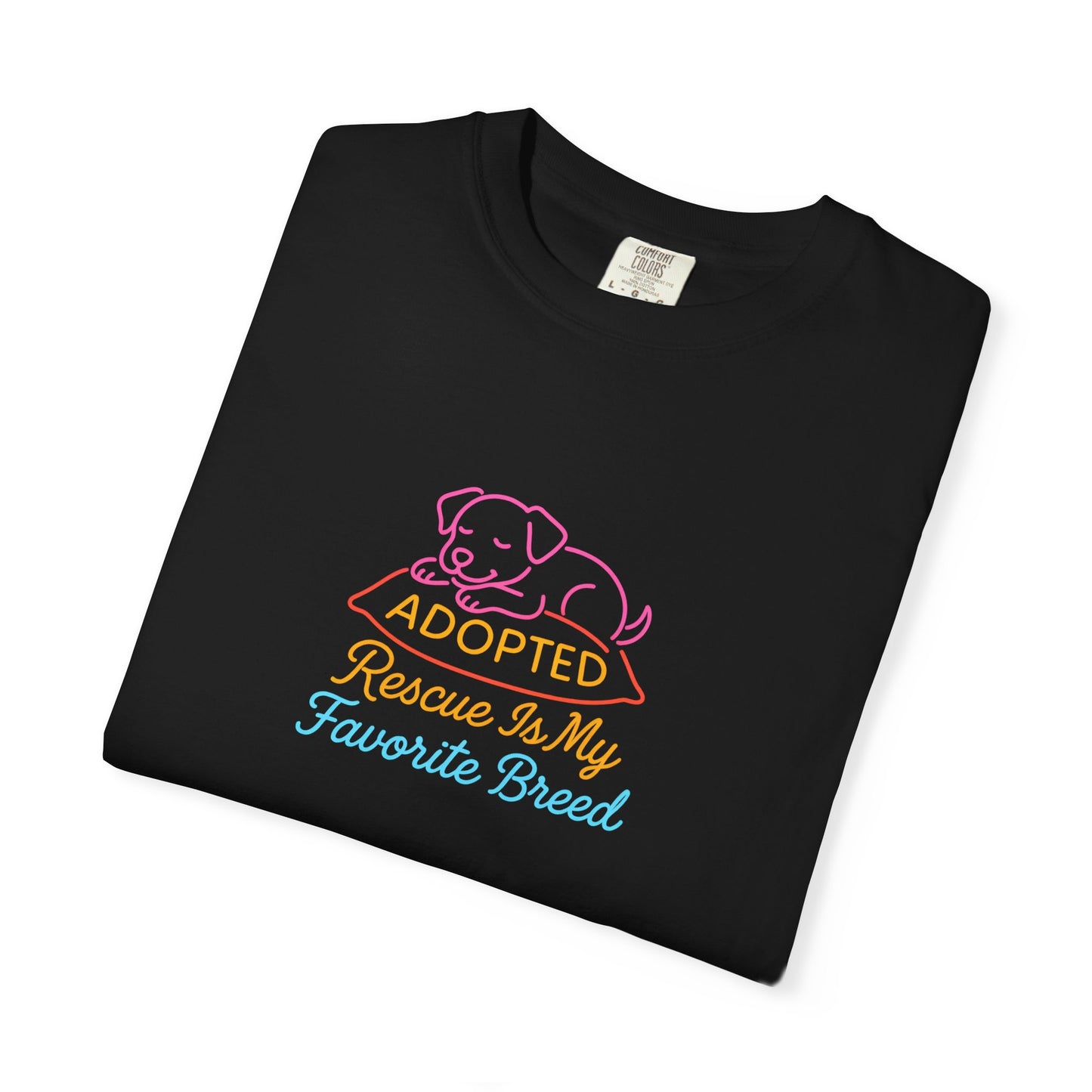 Adopted, Rescue Is My Favorite Breed Unisex T-Shirt | Dog Lover Gift, Animal Rescue Shirt, Pet Adoption Tee, Cute Dog T-Shirt, Birthday Gift