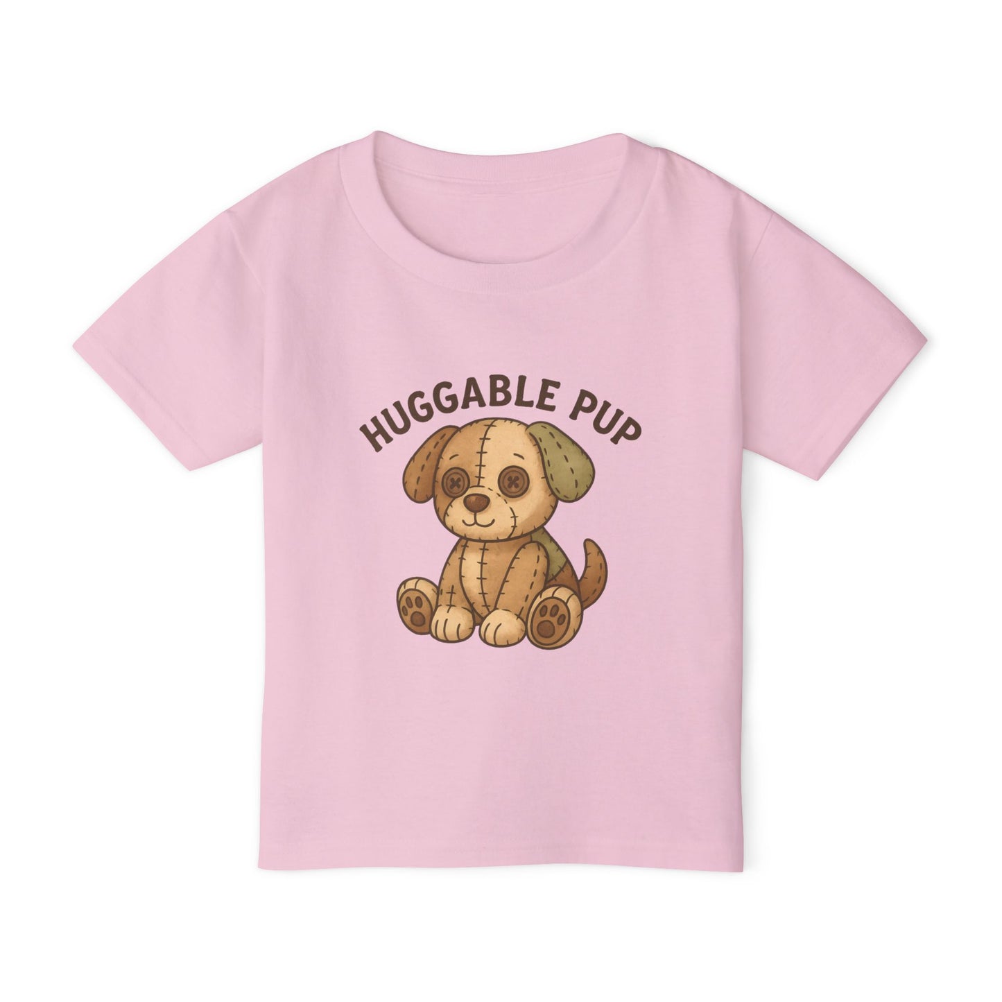 Cute Toddler T-shirt featuring Huggable Pup, Pet Lover Gift, Kids Apparel, Birthday Gift, Baby Shower Gift, Playtime Attire