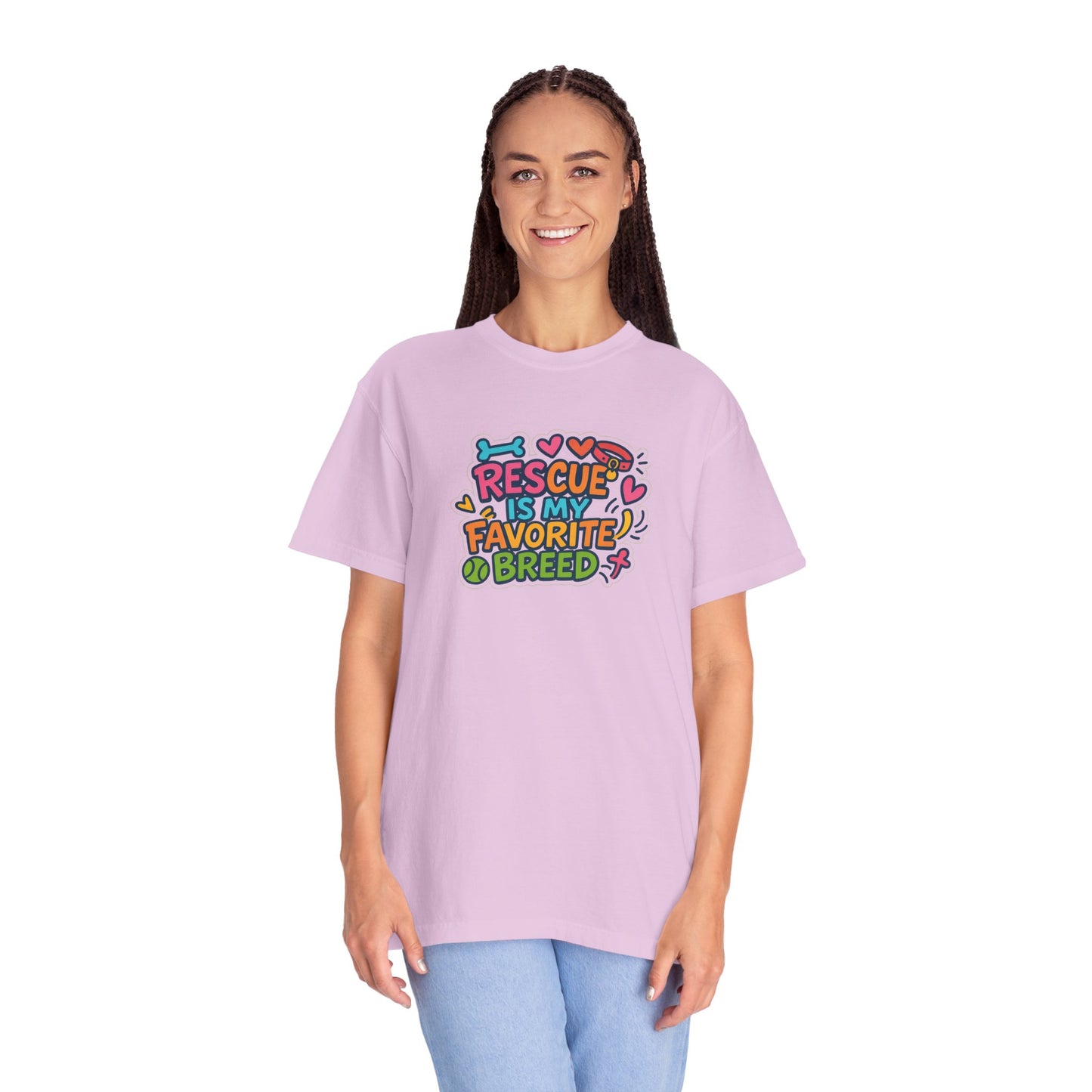 Rescue is my favorite breed -Dog Lover T-Shirt