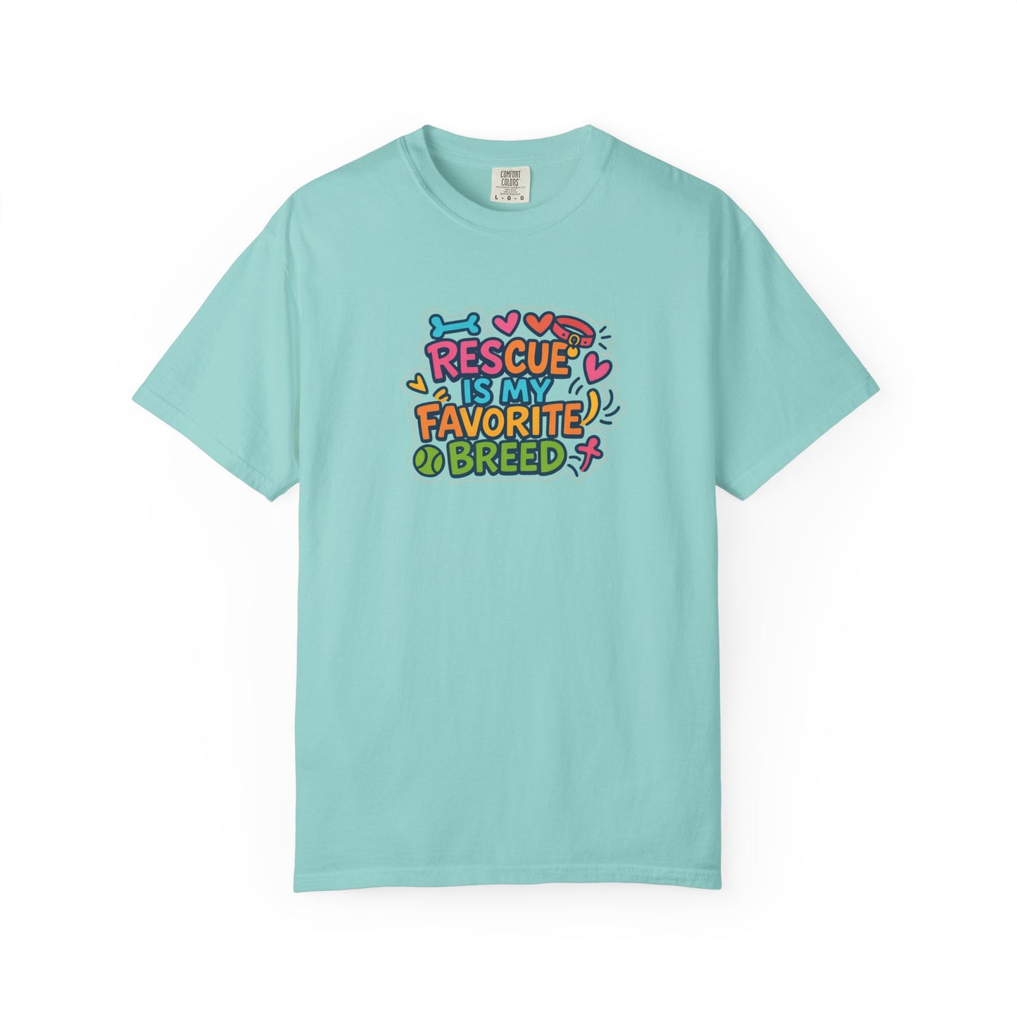 Rescue is my favorite breed -Dog Lover T-Shirt