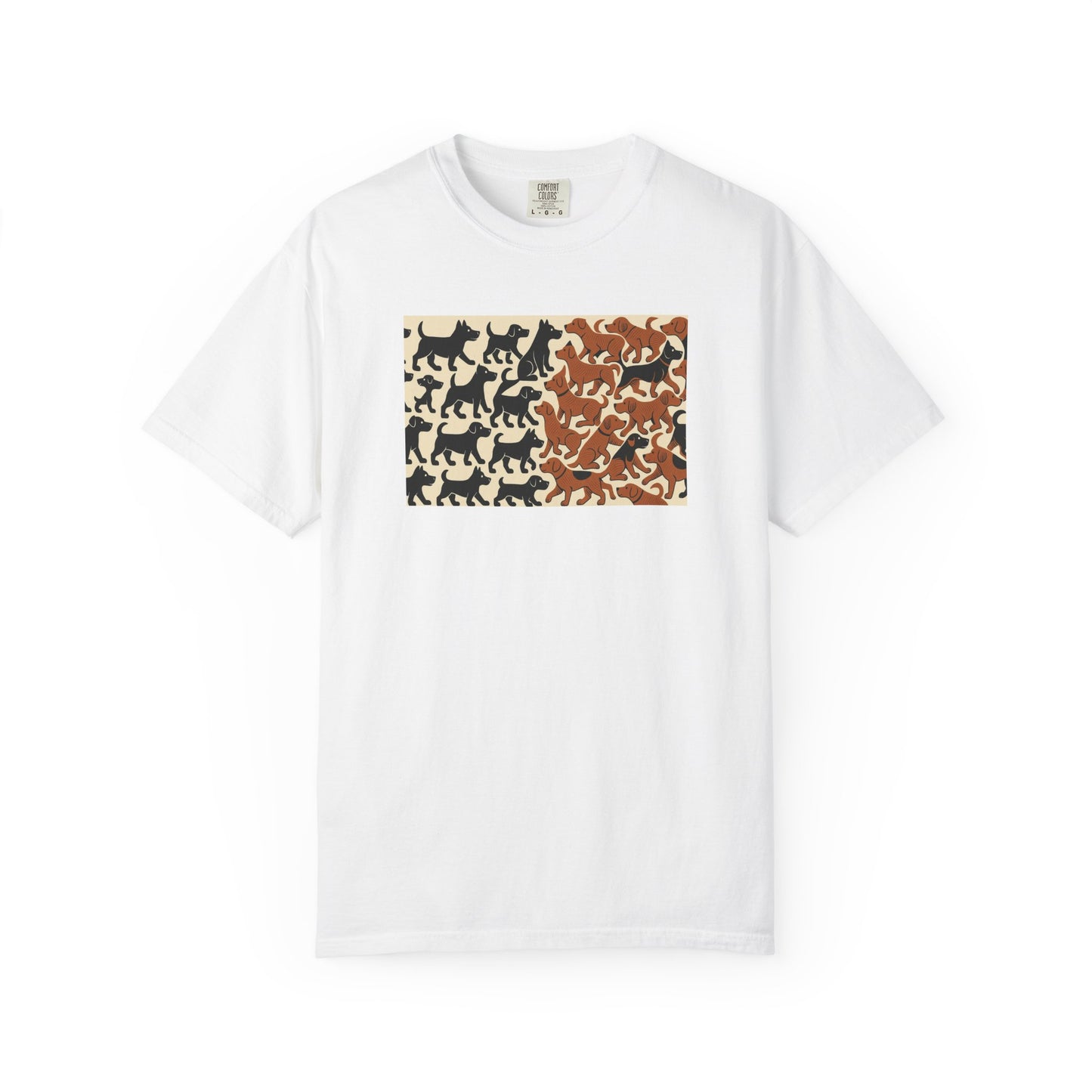 Vintage Dog Print Unisex T-Shirt - Casual Wear for Animal Lovers