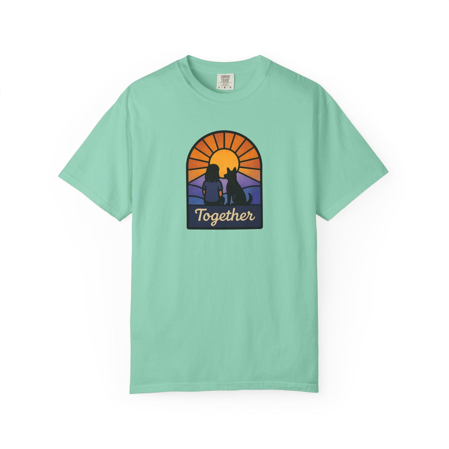 Together Sunset Graphic T-Shirt, Unisex Tee for Families, Casual Wear, Gift for Nature Lovers, Summer Vibe Apparel, Retro Style Shirt