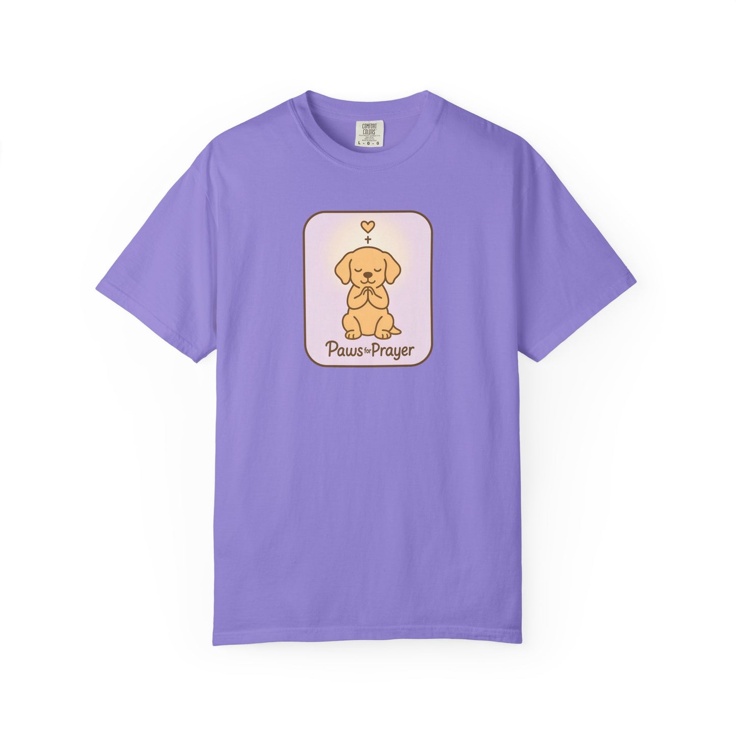 Prayerful Paws T-Shirt, Dog Lover Gift