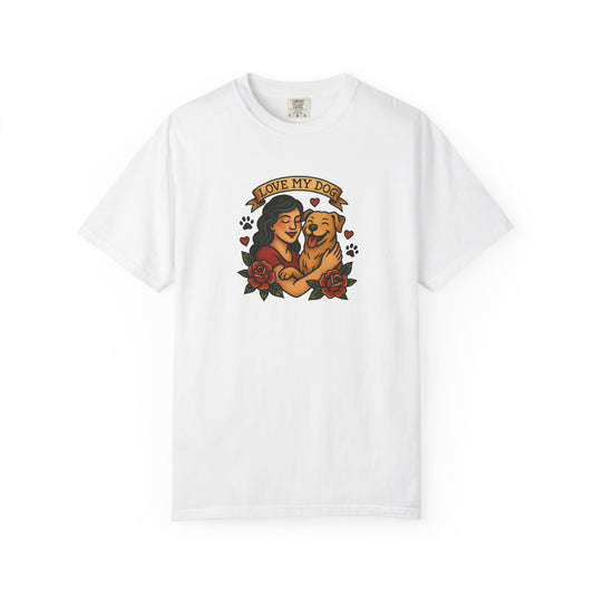 Love My Dog T-Shirt, Cute Dog Lover Tee, Pet Owner Gift, Adoption Awareness Shirt, Casual Everyday Wear