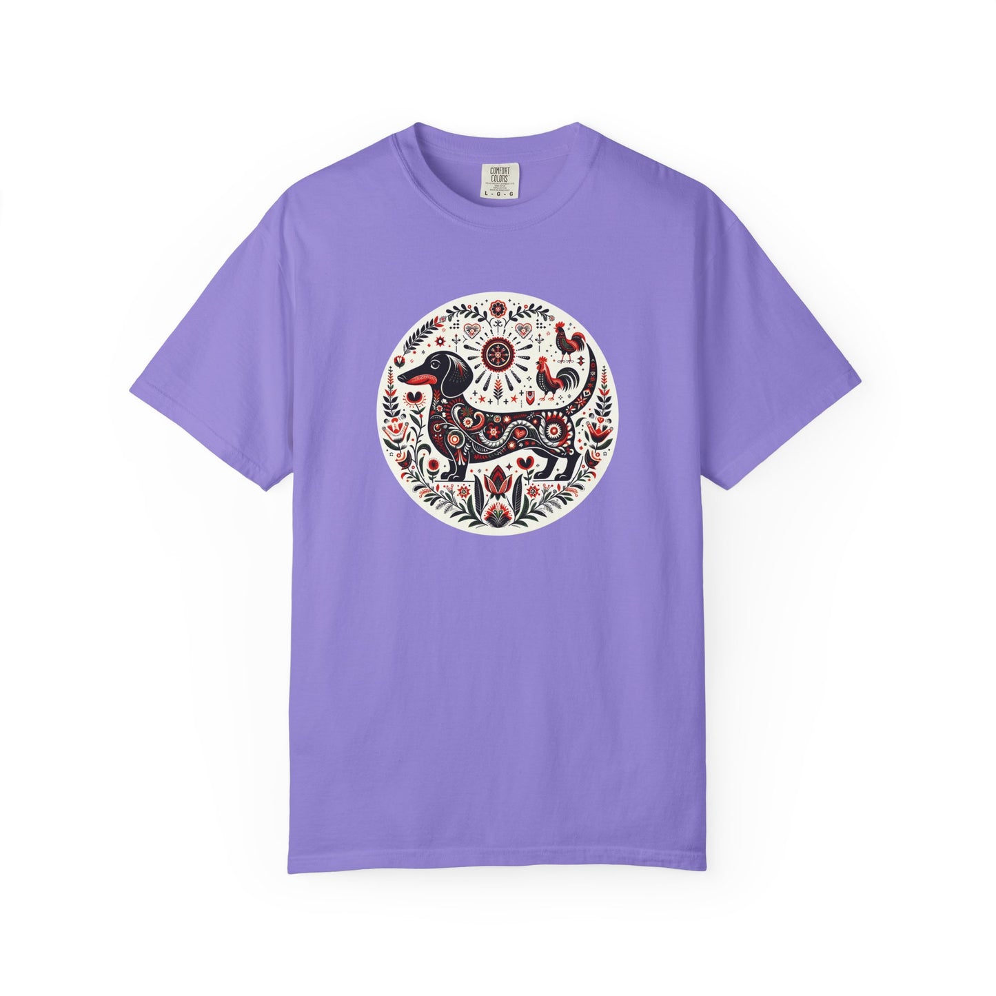 Artistic Folk Animal Print T-Shirt