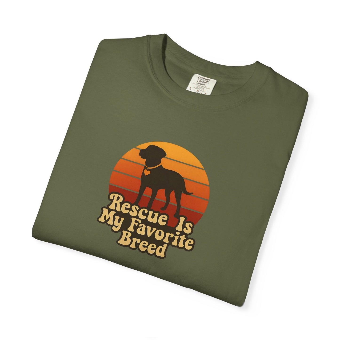 Rescue Dog Lover T-Shirt, Unisex Garment-Dyed Tee, Pet Adoption Shirt, Animal Rescue Apparel, Gift for Dog Owners, Animal Lover Gift