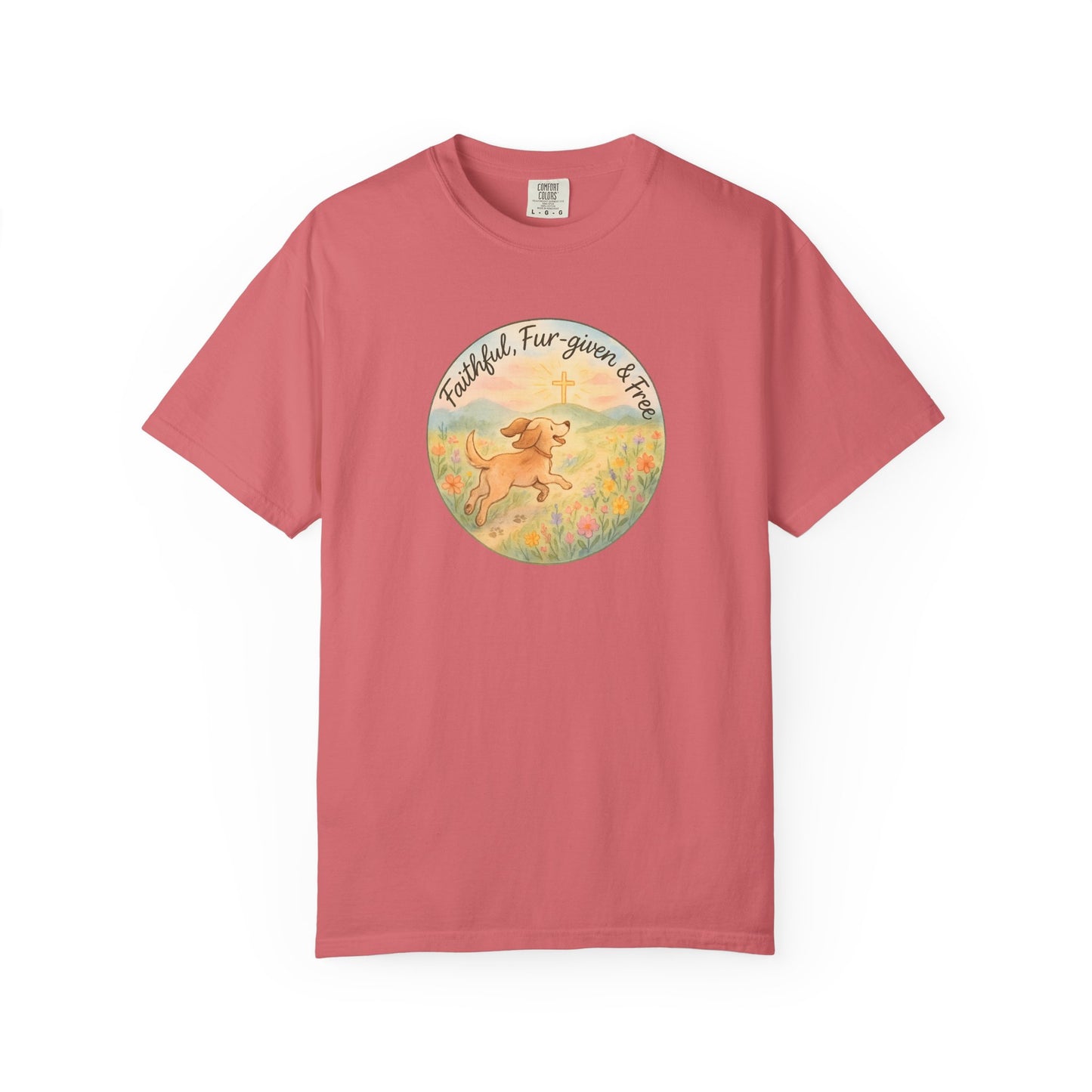 Faithful Dog Lover T-Shirt, Garment-Dyed Tee, Perfect Gift for Dog Owners, Pet Lovers, Animal Rescue Advocates, Casual Wear