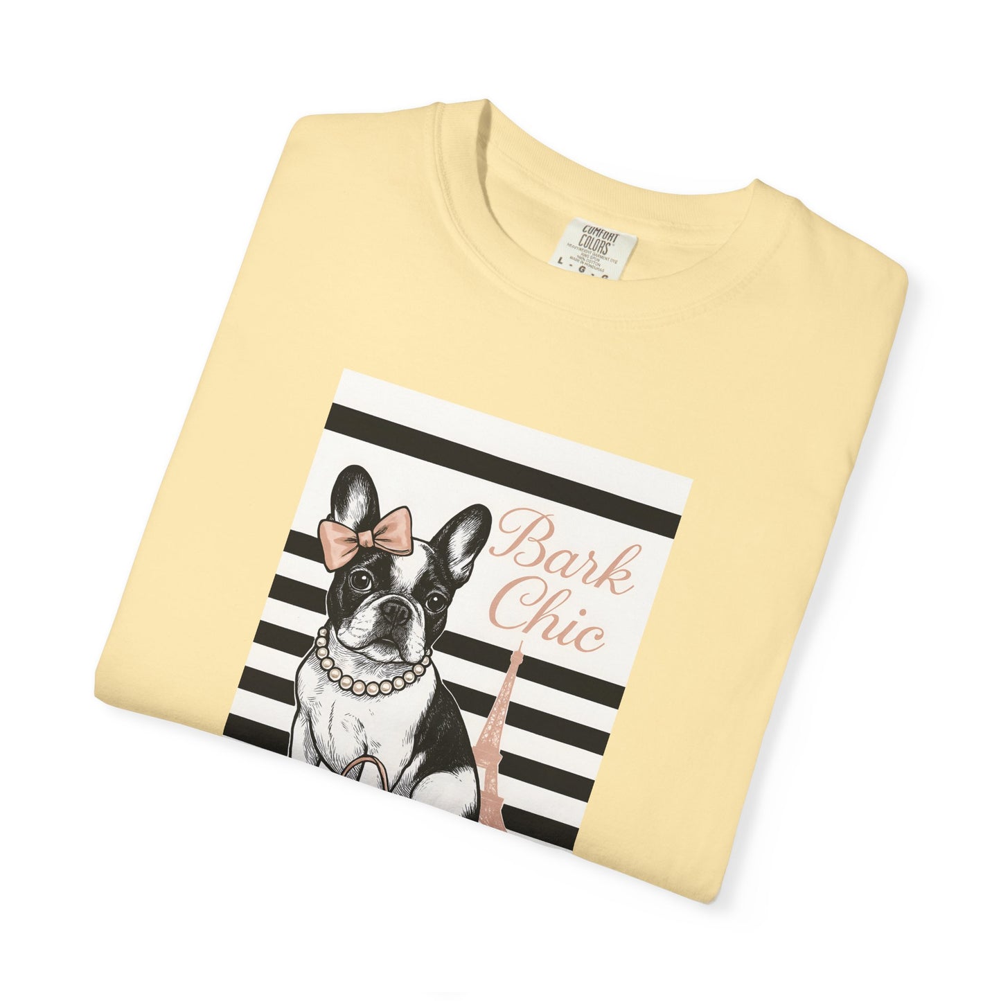 Chic Dog Lover T-shirt, Bark Chic Tee, Unisex Graphic Shirt, Pet Lover Gift, Comfortable Everyday Wear, Cute Animal Apparel