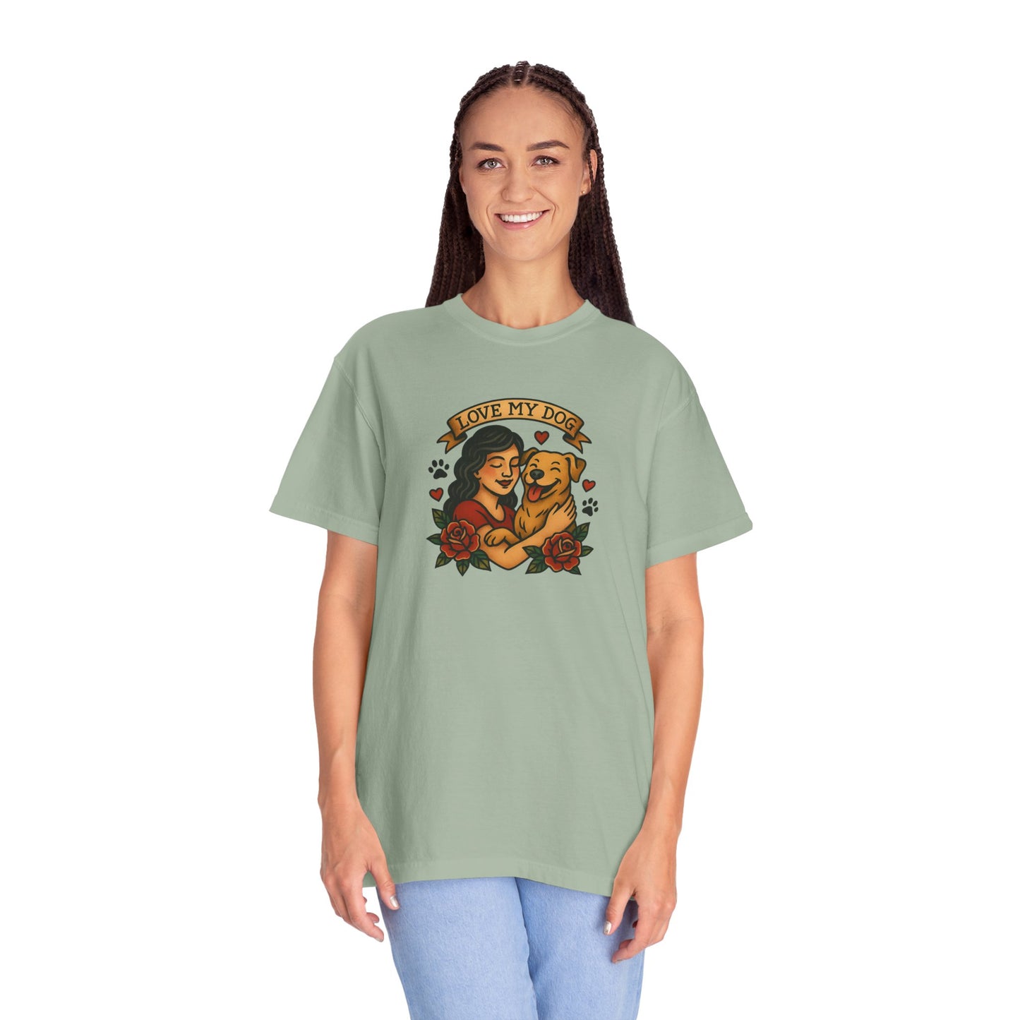 Love My Dog T-Shirt, Cute Dog Lover Tee, Pet Owner Gift, Adoption Awareness Shirt, Casual Everyday Wear