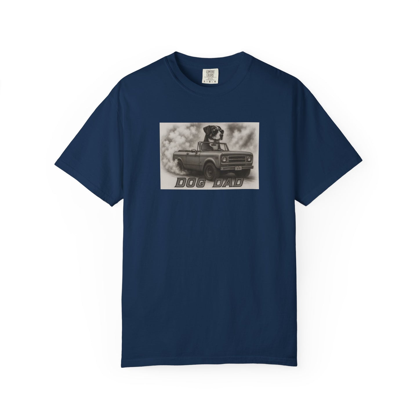 Dog Dad - Swiss Mountain Dog - Cool Dogs in Cool Cars T-Shirt Collection