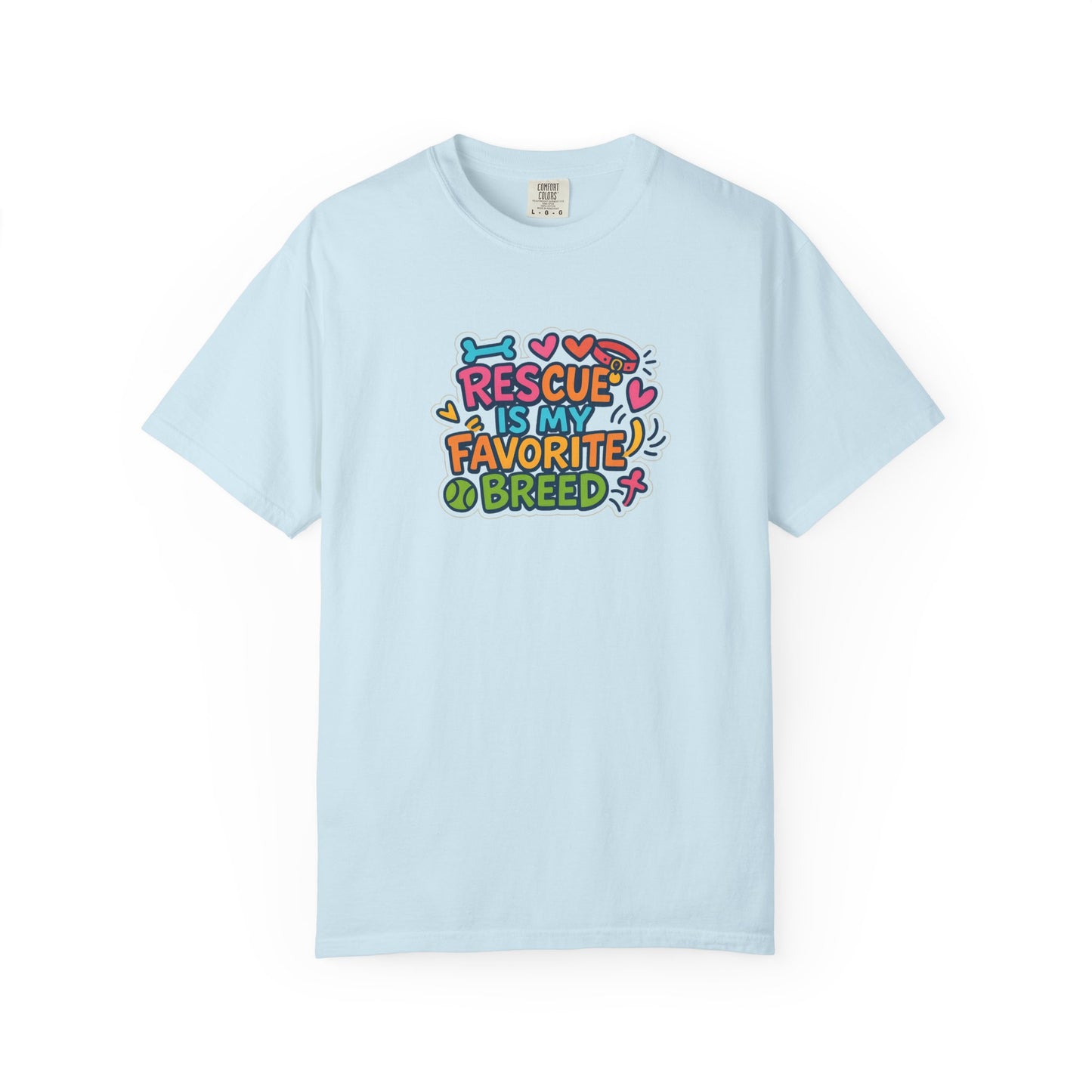 Rescue is my favorite breed -Dog Lover T-Shirt