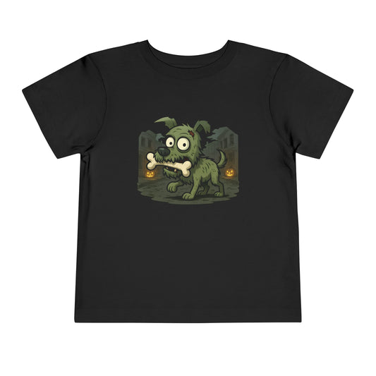Funny Halloween Dog Tee for Toddlers, Cute Short Sleeve Shirt, Kids Halloween Costume, Spooky Dog Outfit, Halloween Gift