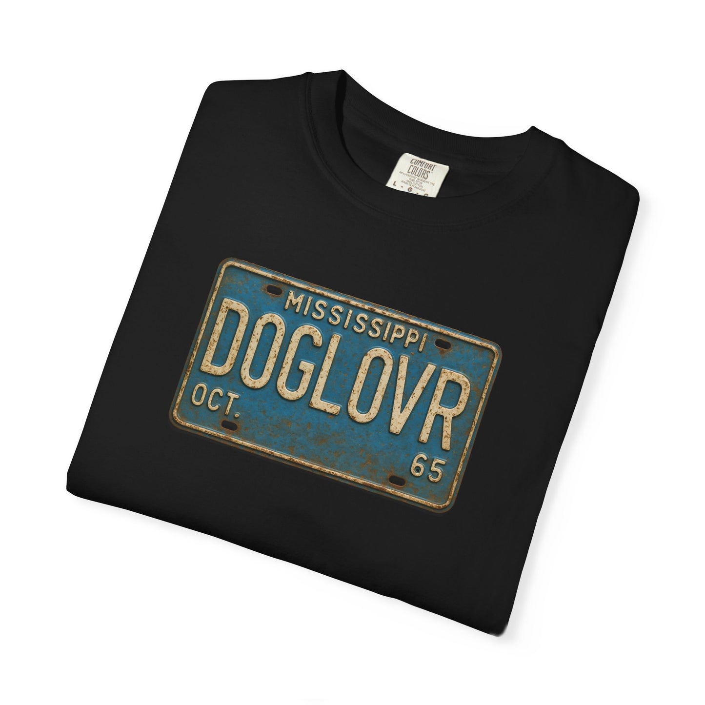 Vintage Mississippi DOGLOVR State License Plate T-Shirt