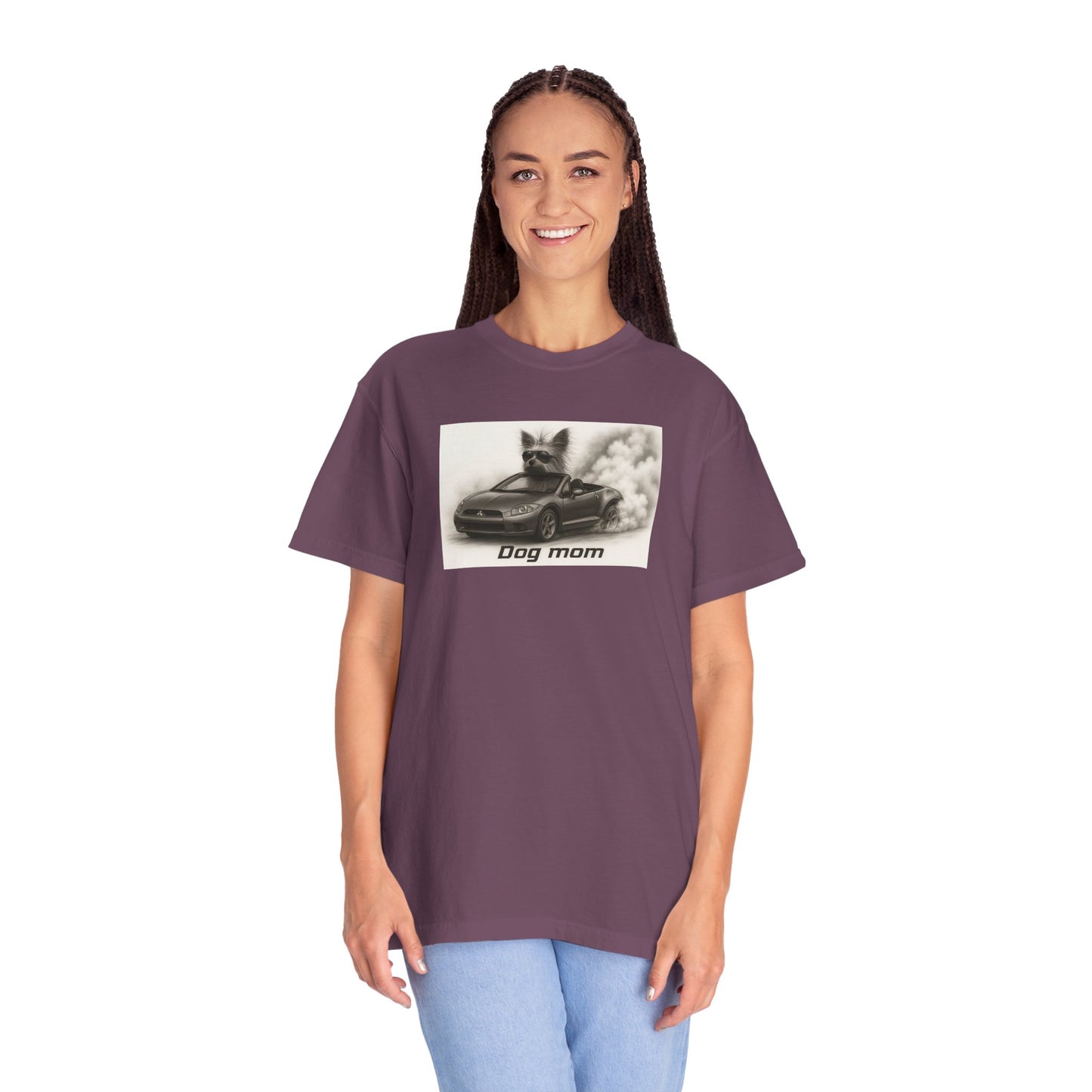 Dog Mom - Yorkshire Terrier - “Cool Dogs in Cool Cars” T-Shirt Collection