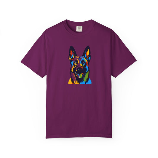 Colorful Belgium Malinois Art Unisex T-Shirt - Perfect for Pet Lovers