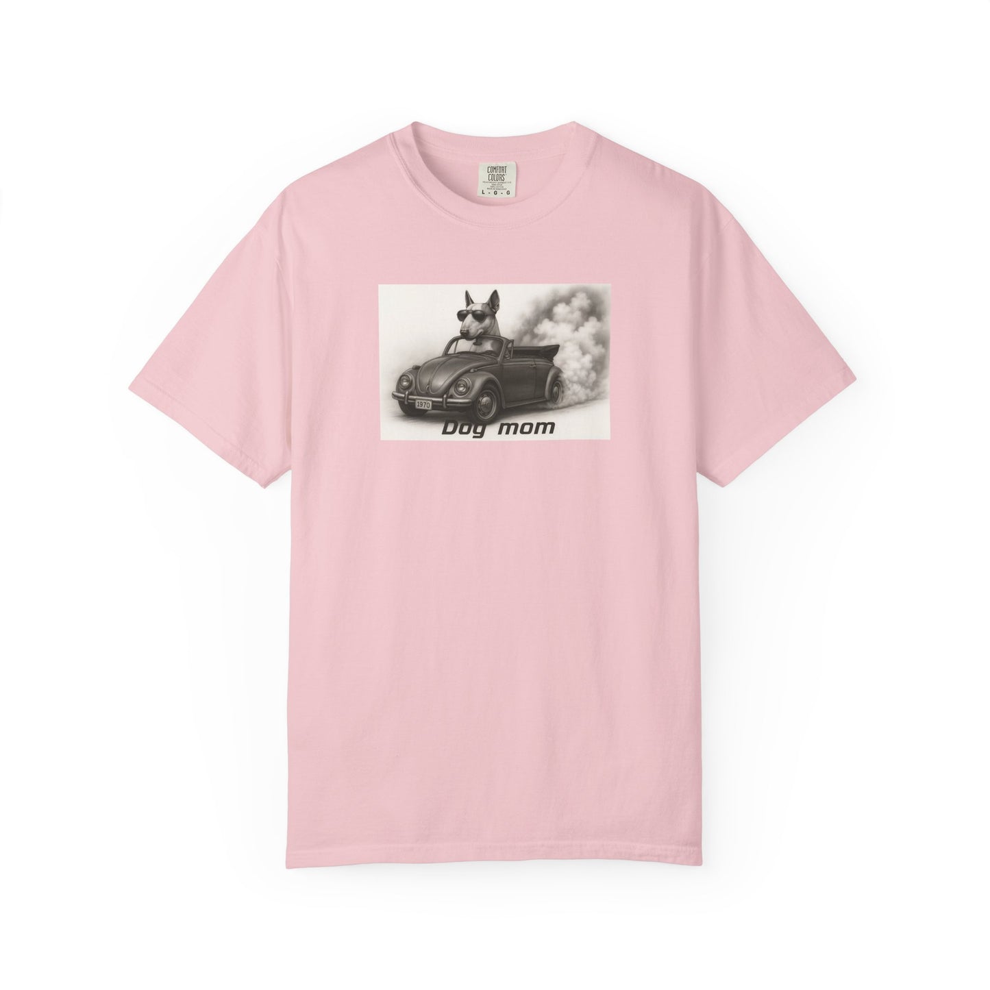 Dog Mom - Bull Terrier - “Cool Dogs in Cool Cars” T-Shirt Collection
