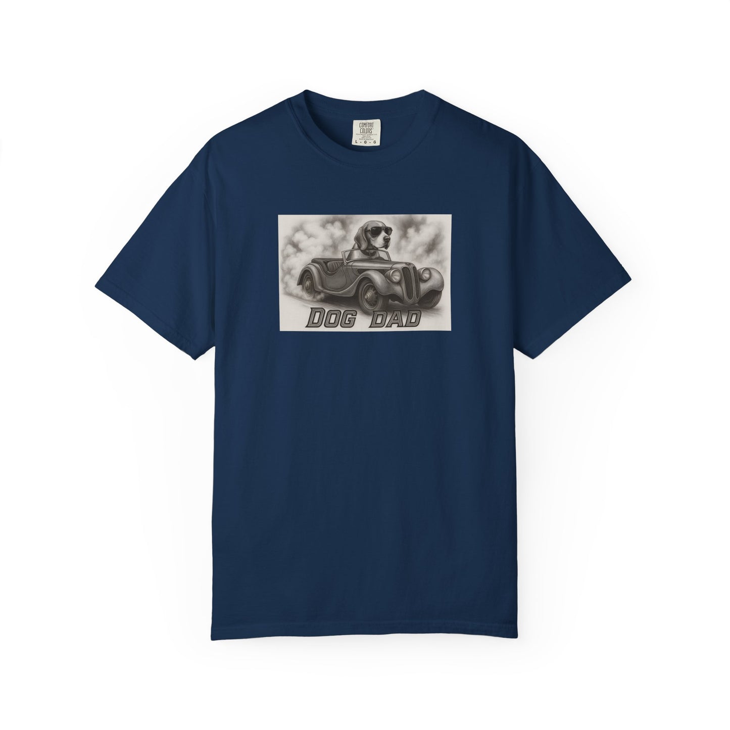 Dog Dad- Beagle - Cool Dogs in Cool Cars T-Shirt Collection